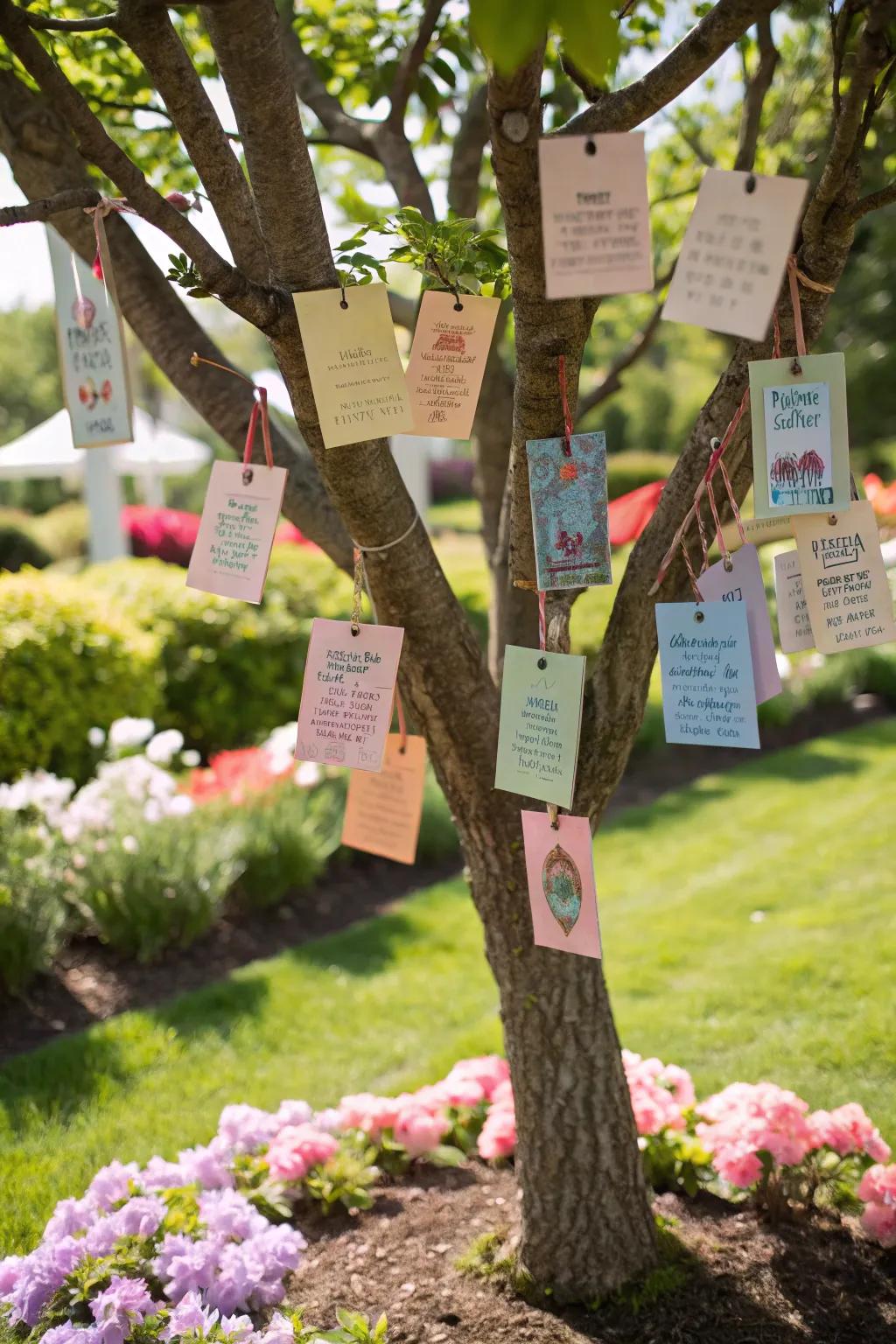 A reservoir of insights: An advice tree laden with sincere messages for the graduate.