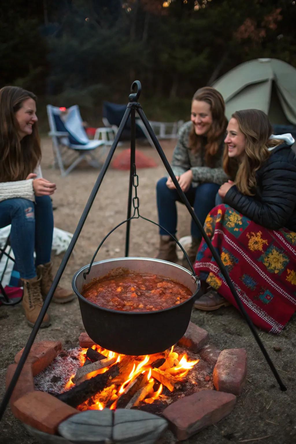 Stay cozy with a hearty chili cookout.