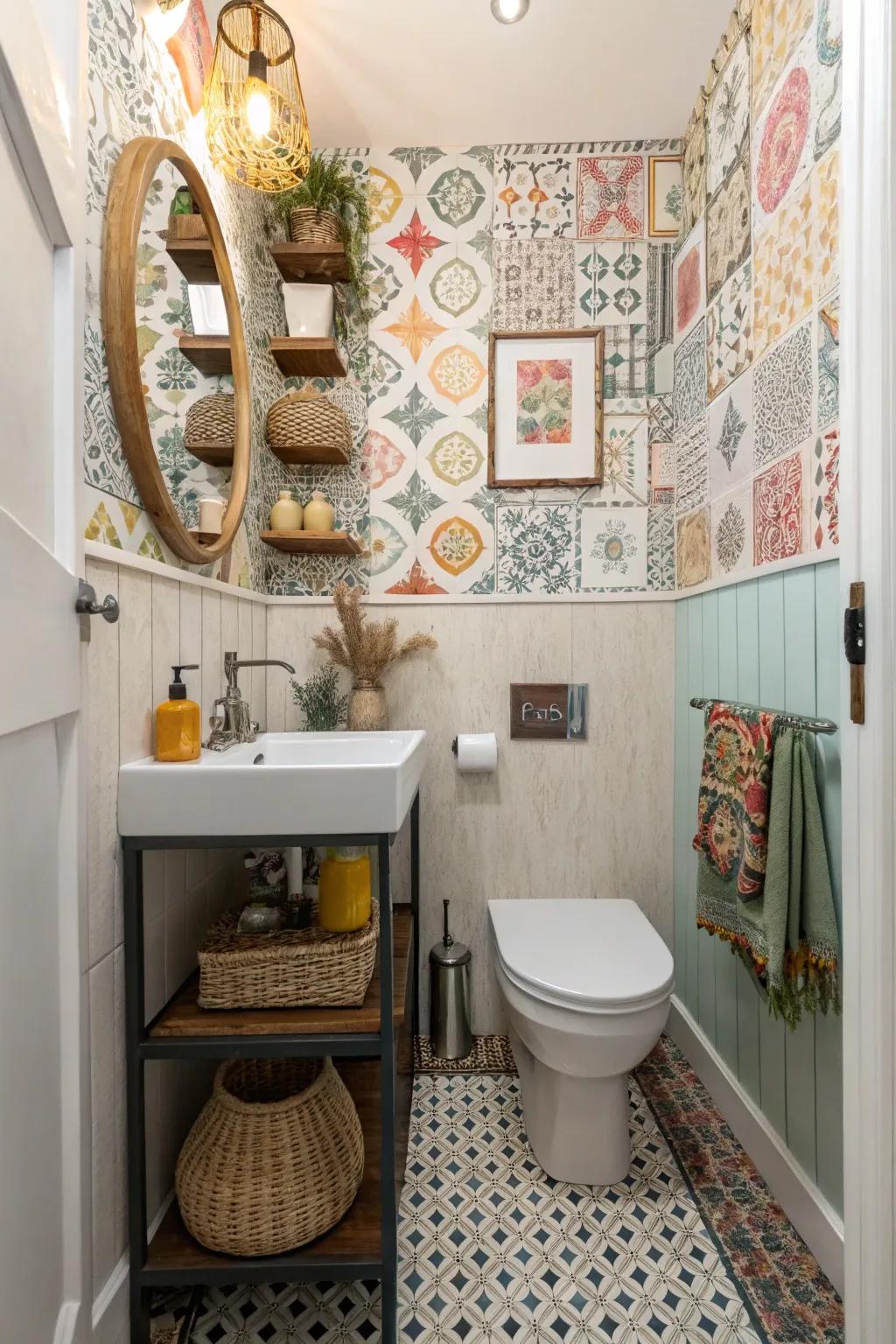 Distinctive pattern integrations guide to diverse aesthetics.