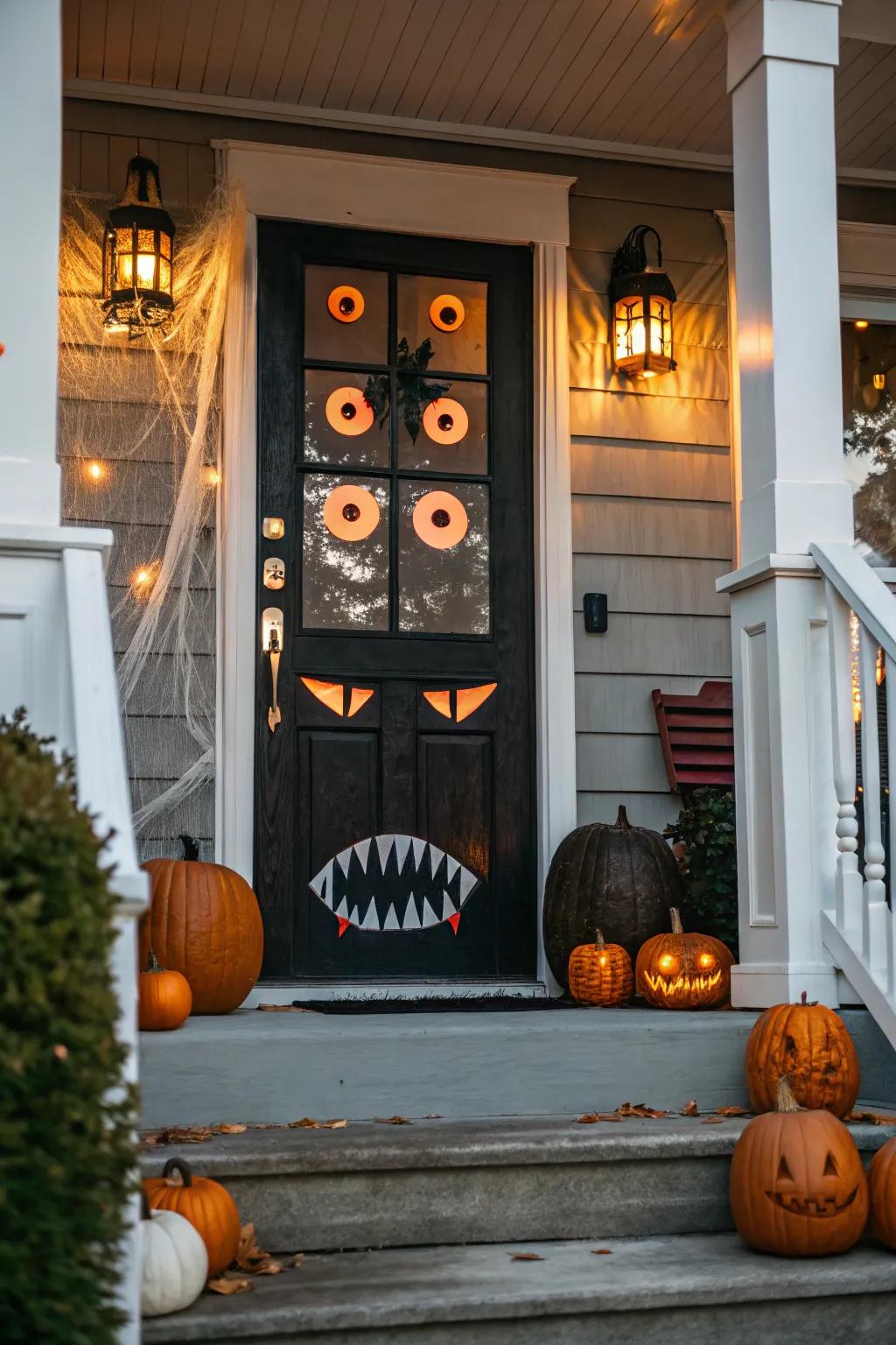 Make a monstrous first impression with entrance décor.