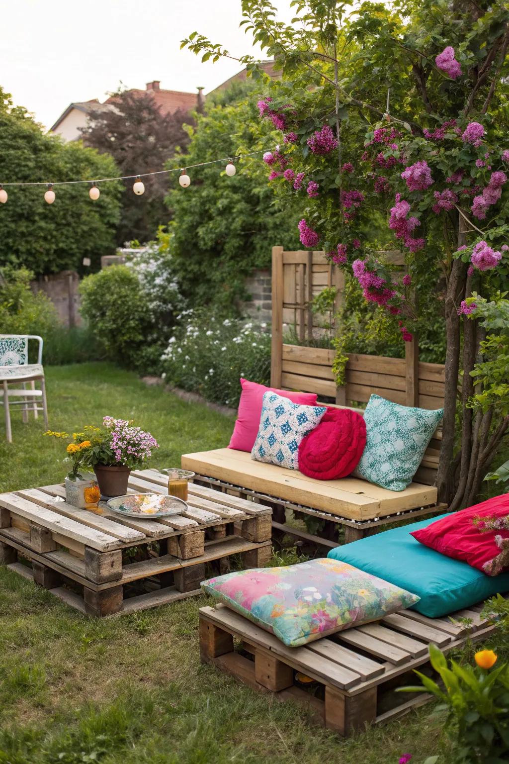 Your go-to location for leisure can be a straightforward sitting area.