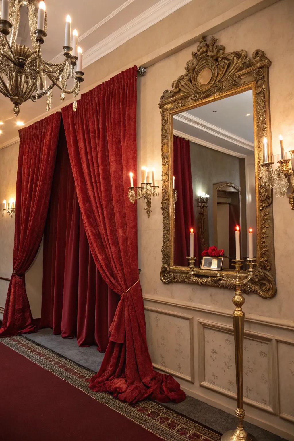 A vampire-inspired impression exuding gothic charm