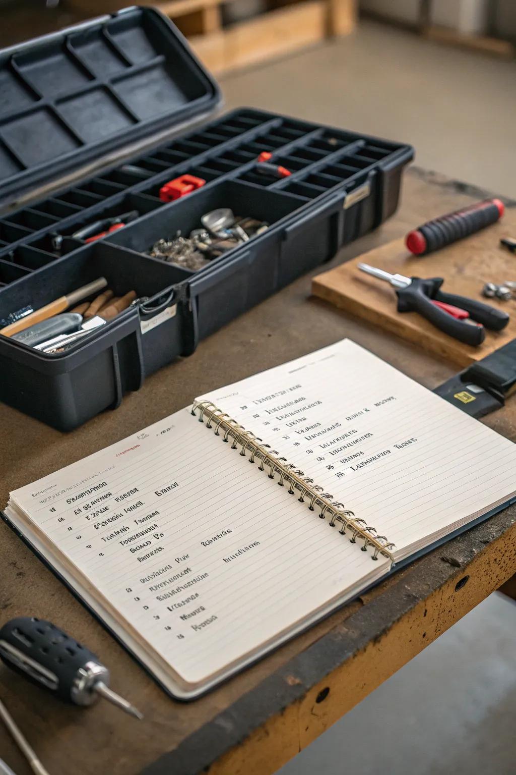 An inventory keeps track of every tool in the collection.