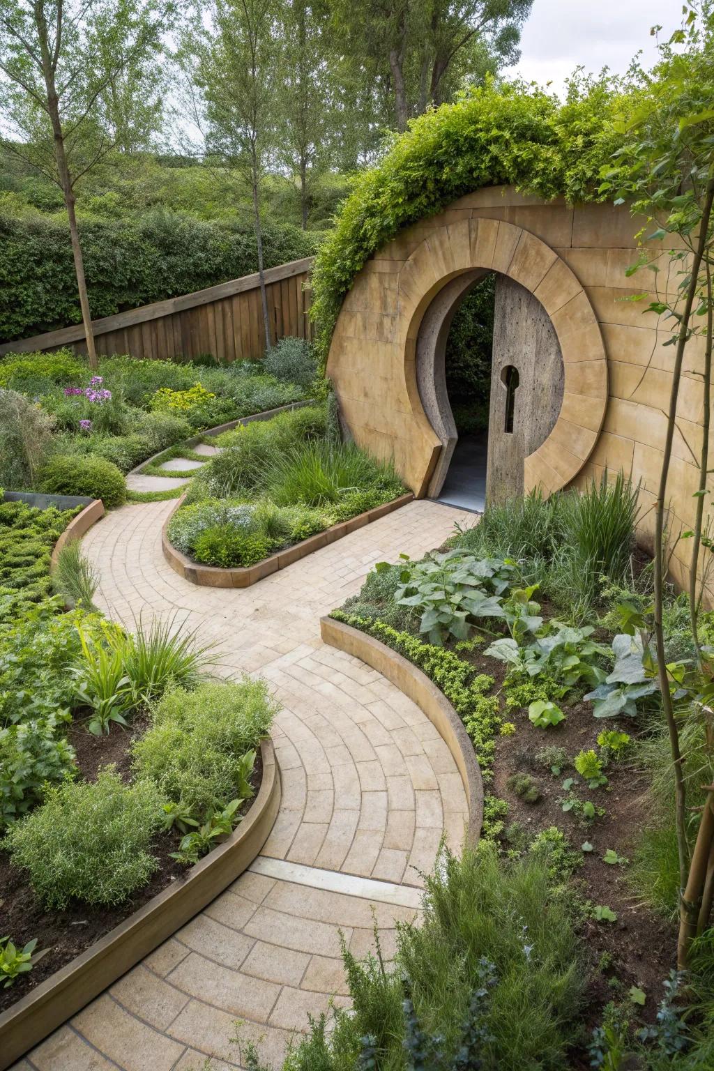 Keyhole gardens blend aesthetic charm with easy access.