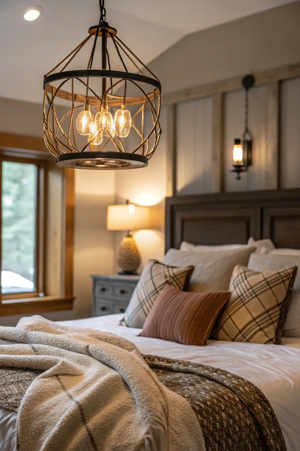 Statement illumination offering both function and flair.