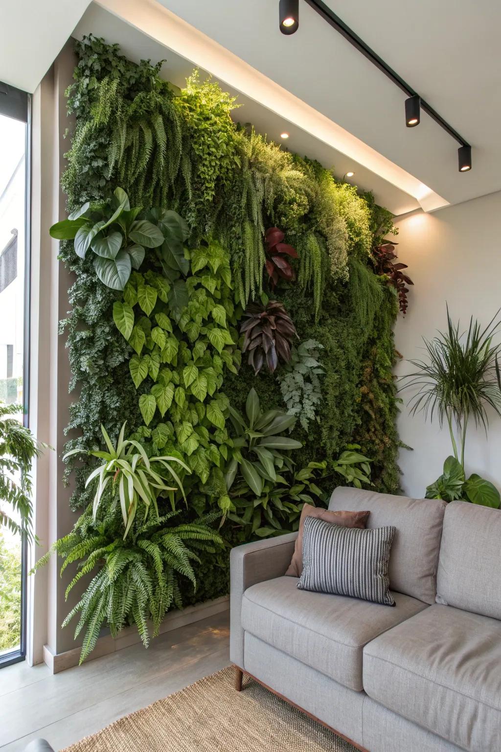 A plant display infuses nature into your home.