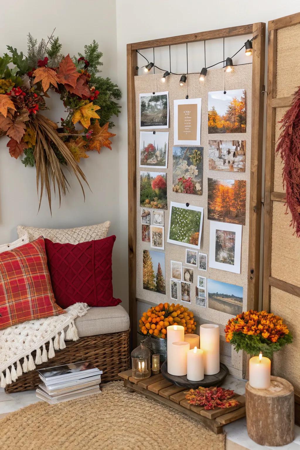Create a board that evolves with the seasons to stay connected to nature.