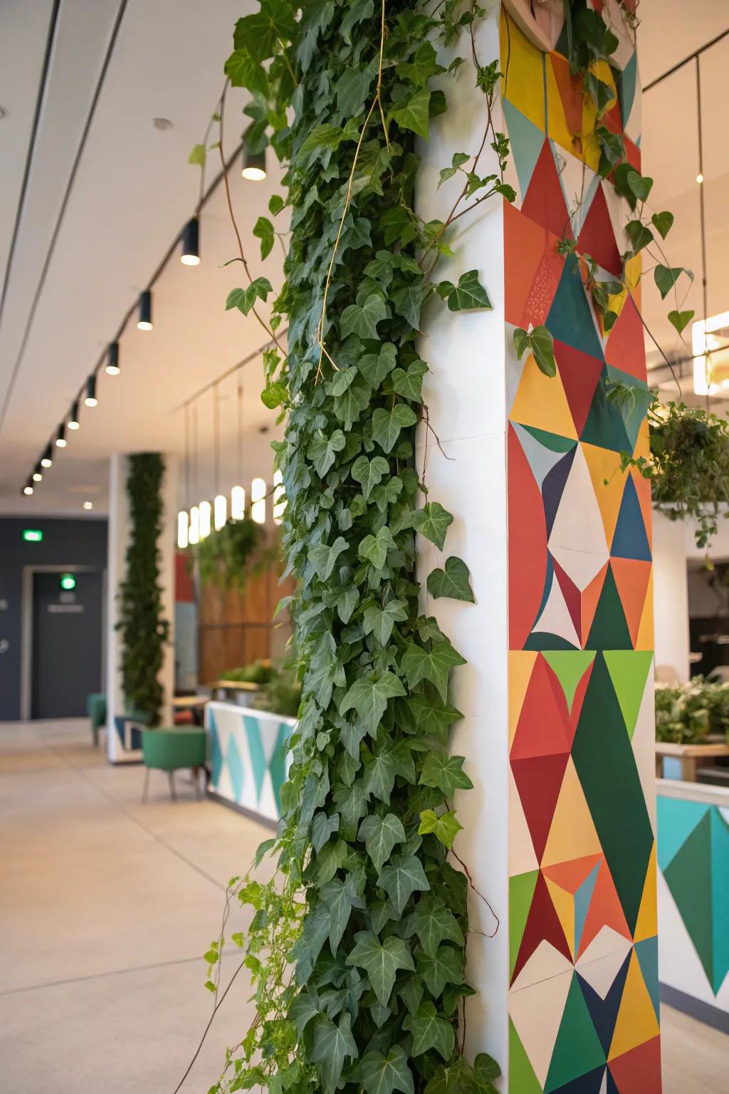 A distinctive botanical feature design showcasing imaginative geometric layouts.