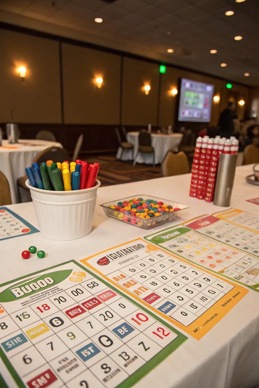 Gridiron bingo keeps everyone engaged.