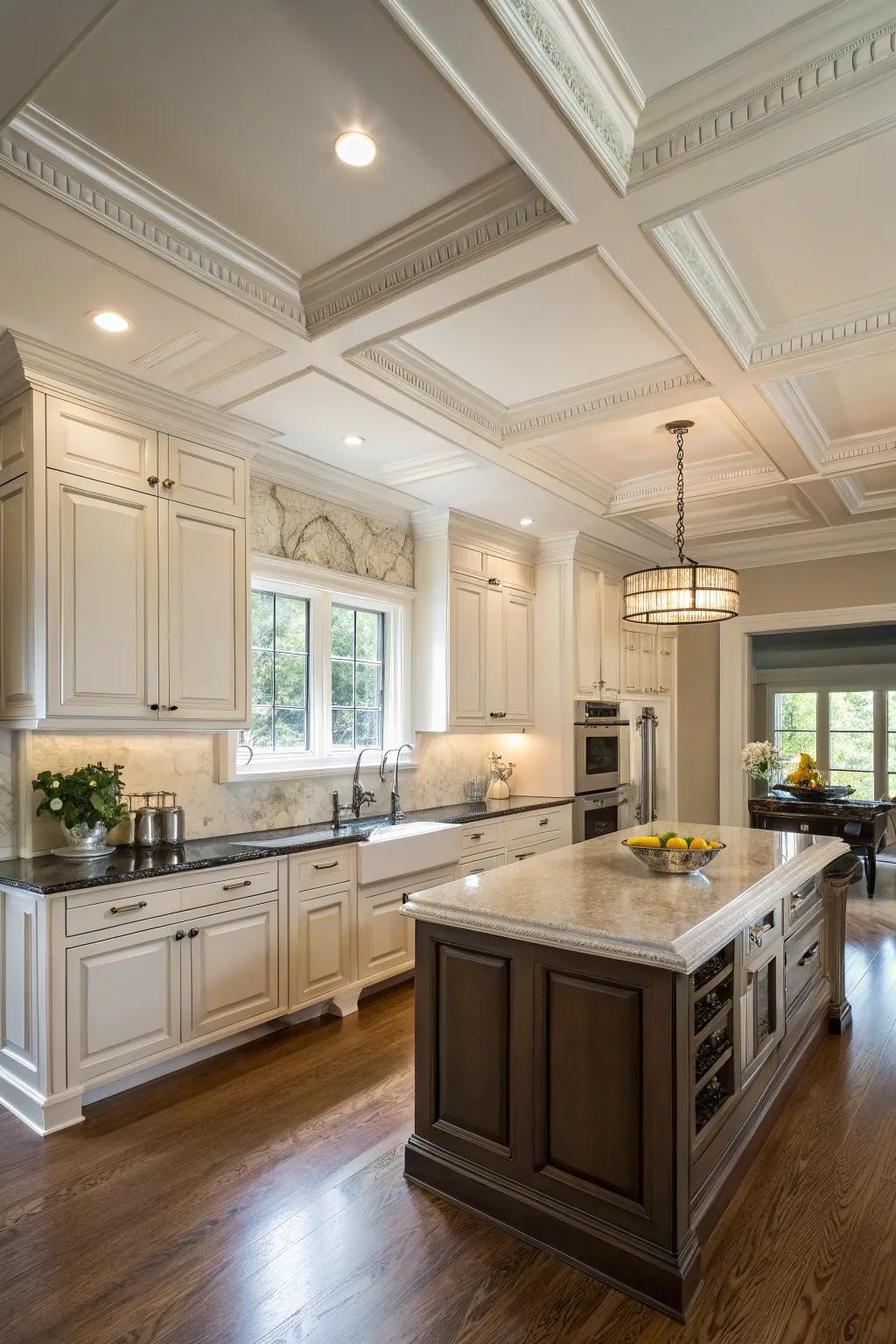 Coordinated trim produces a harmonious appearance.