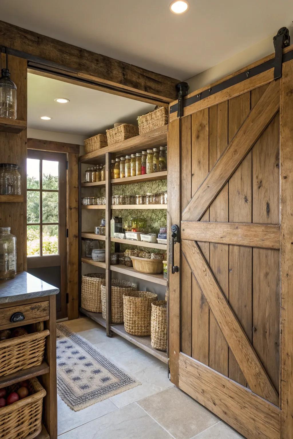Rustic touches bring warmth and character.