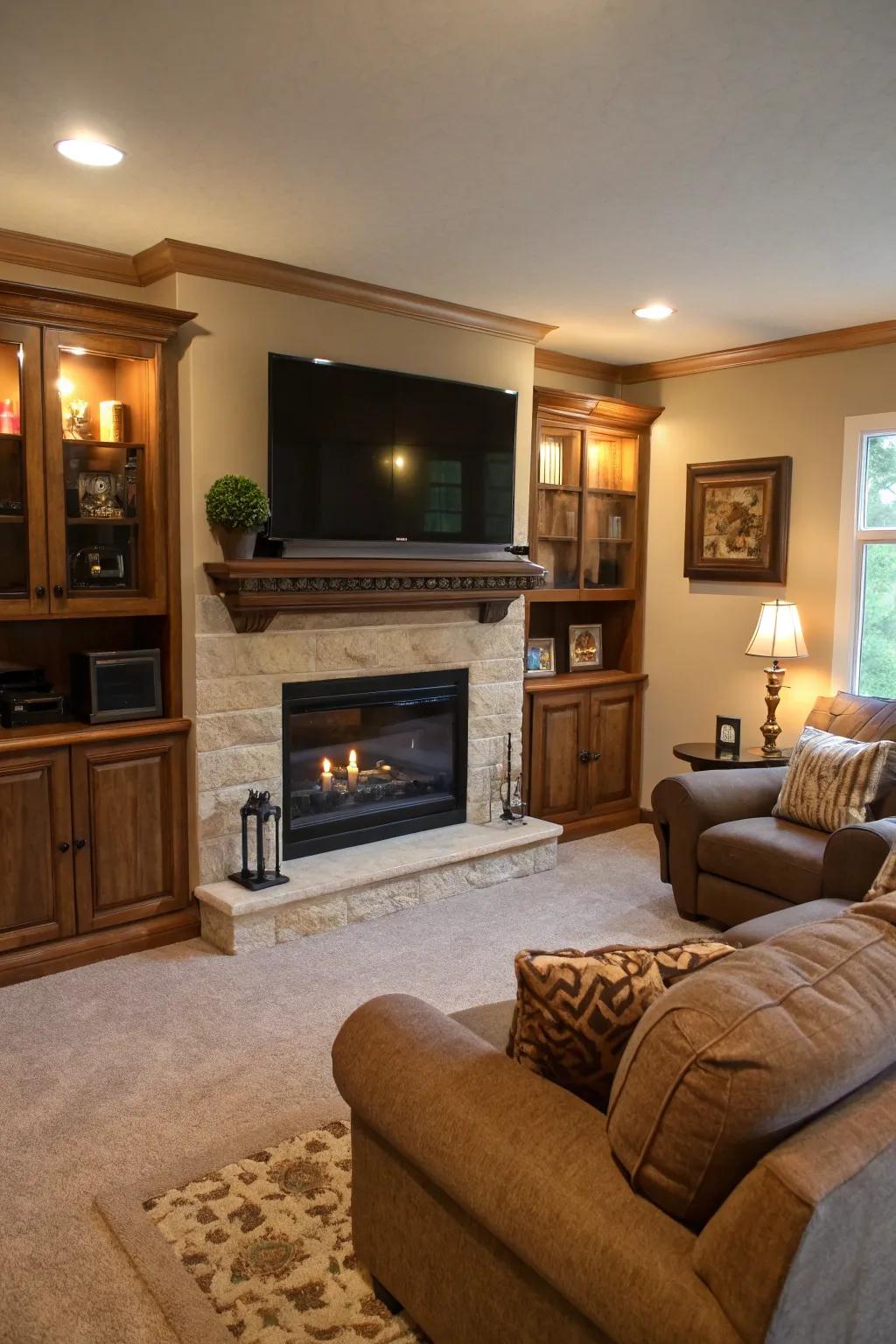 A dedicated area for entertainment.