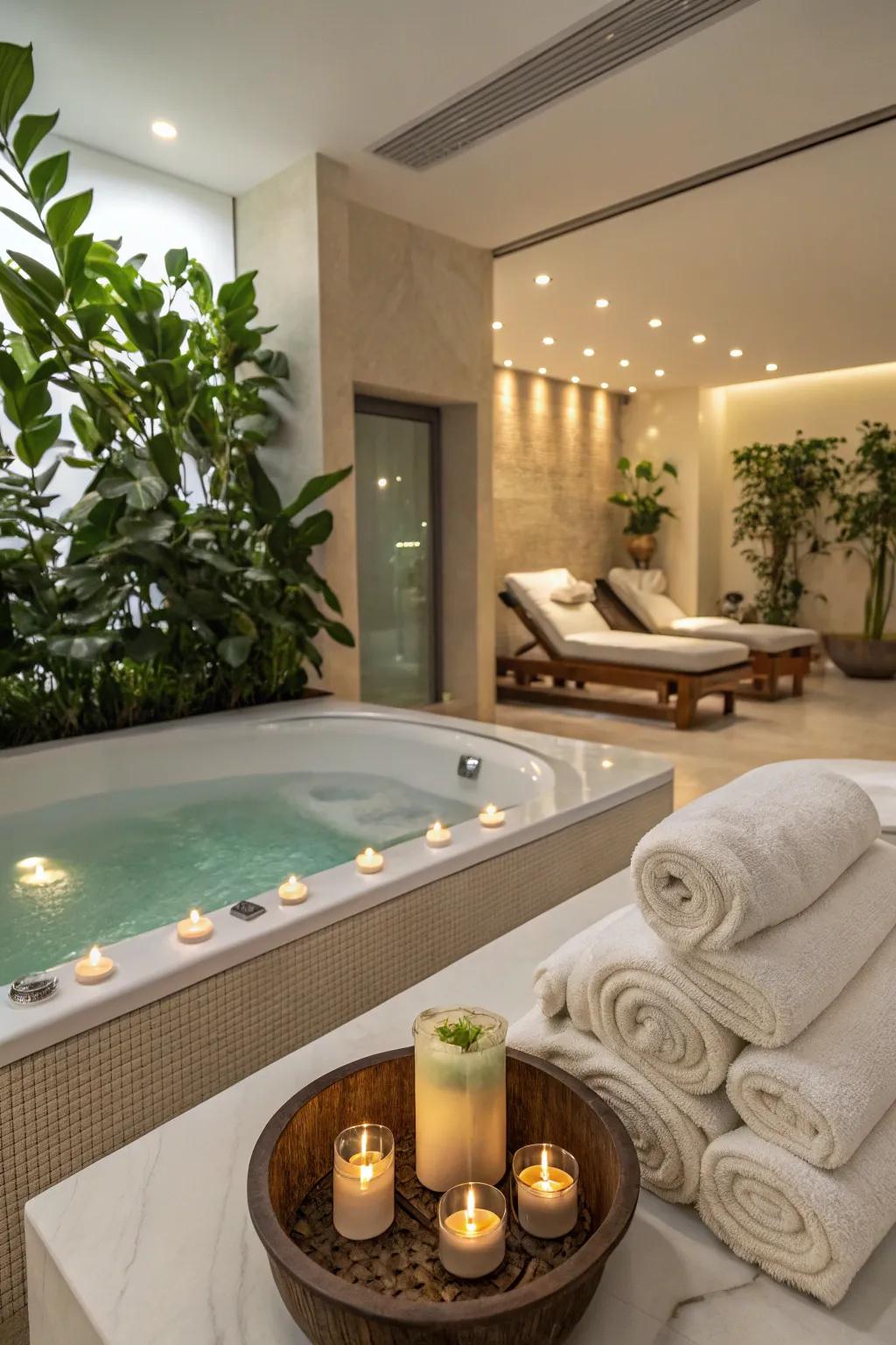 Elegant design fosters relaxation.