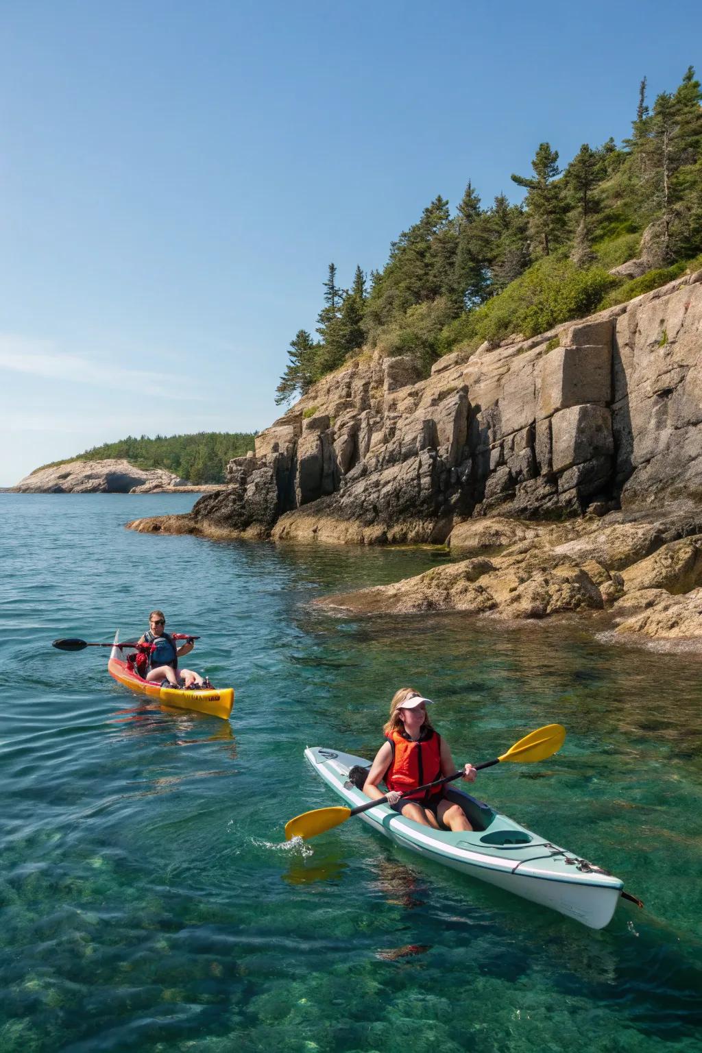 An adventurous kayaking day along Maine’s coast.