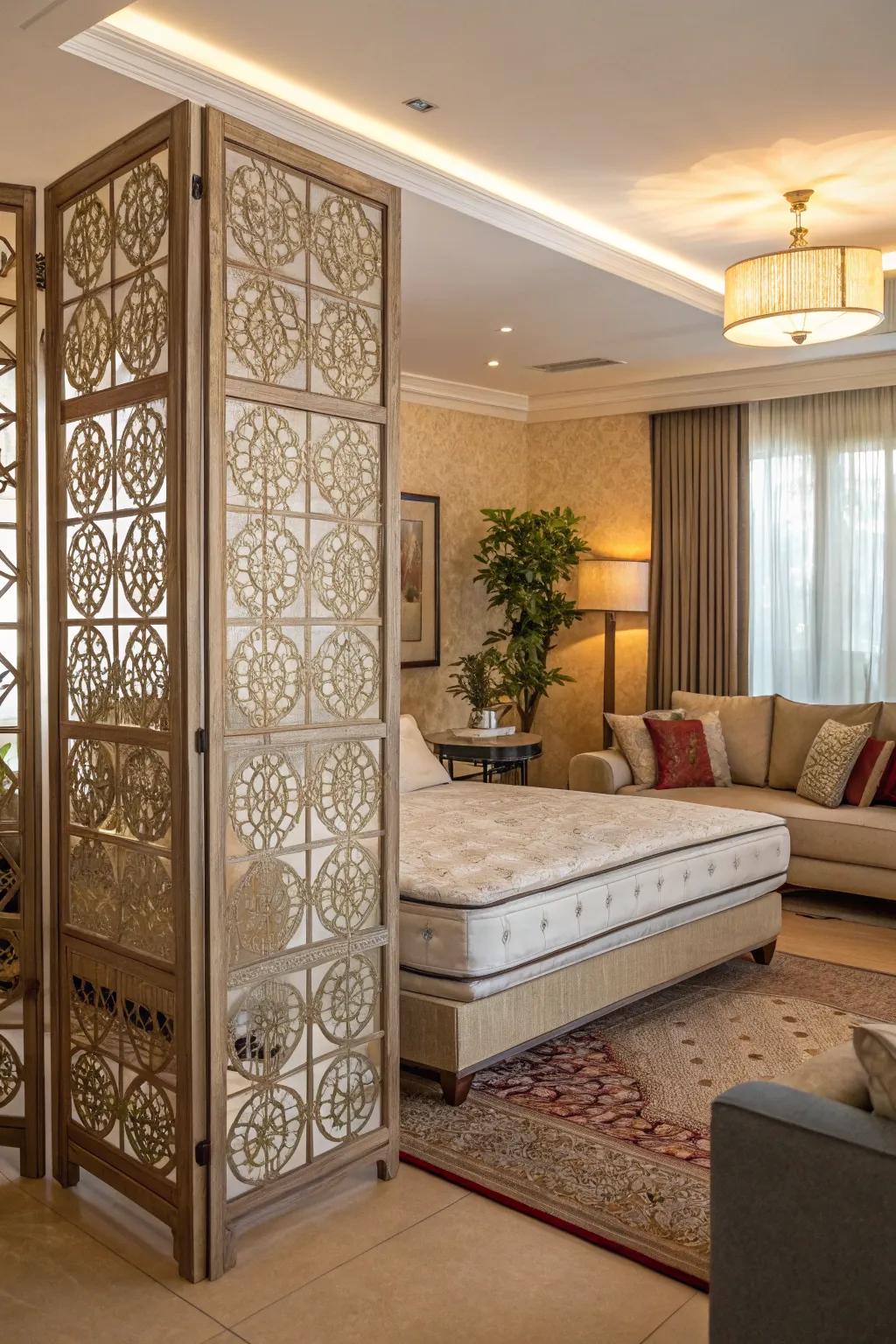 Add sophistication and privacy with stylish room dividers.