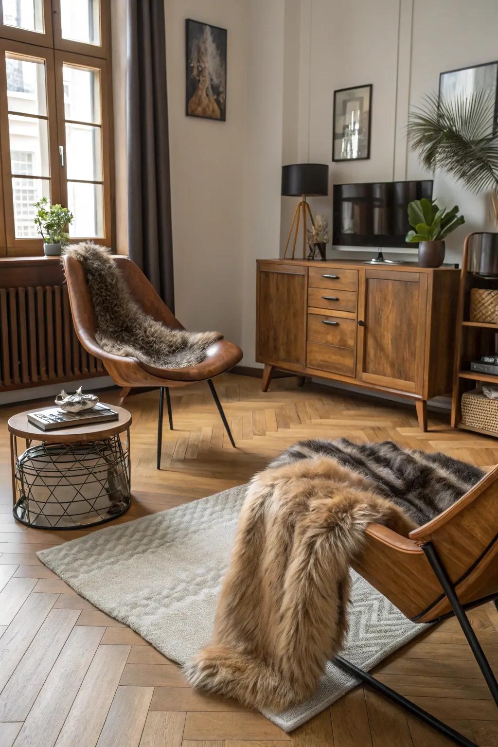 A tactile and visually appealing space.
