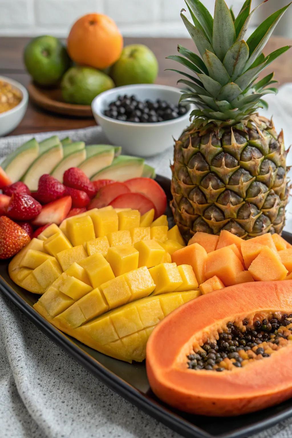 A tropical fruit mix to sweeten the spread.