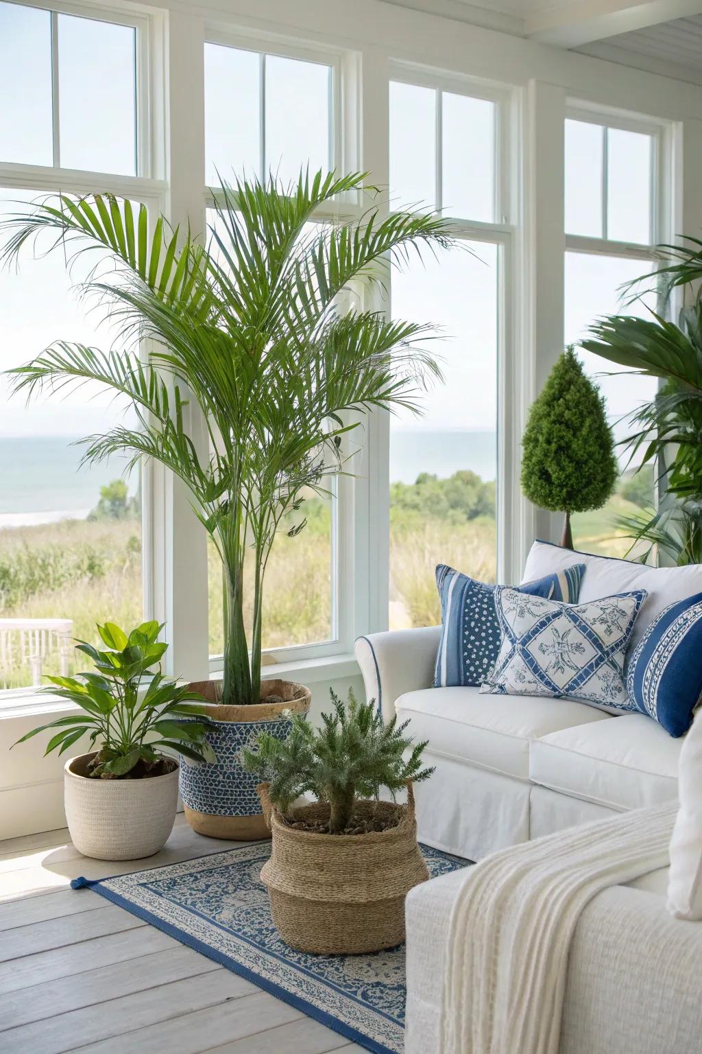 Lavish greenery elevates the organic sensation.
