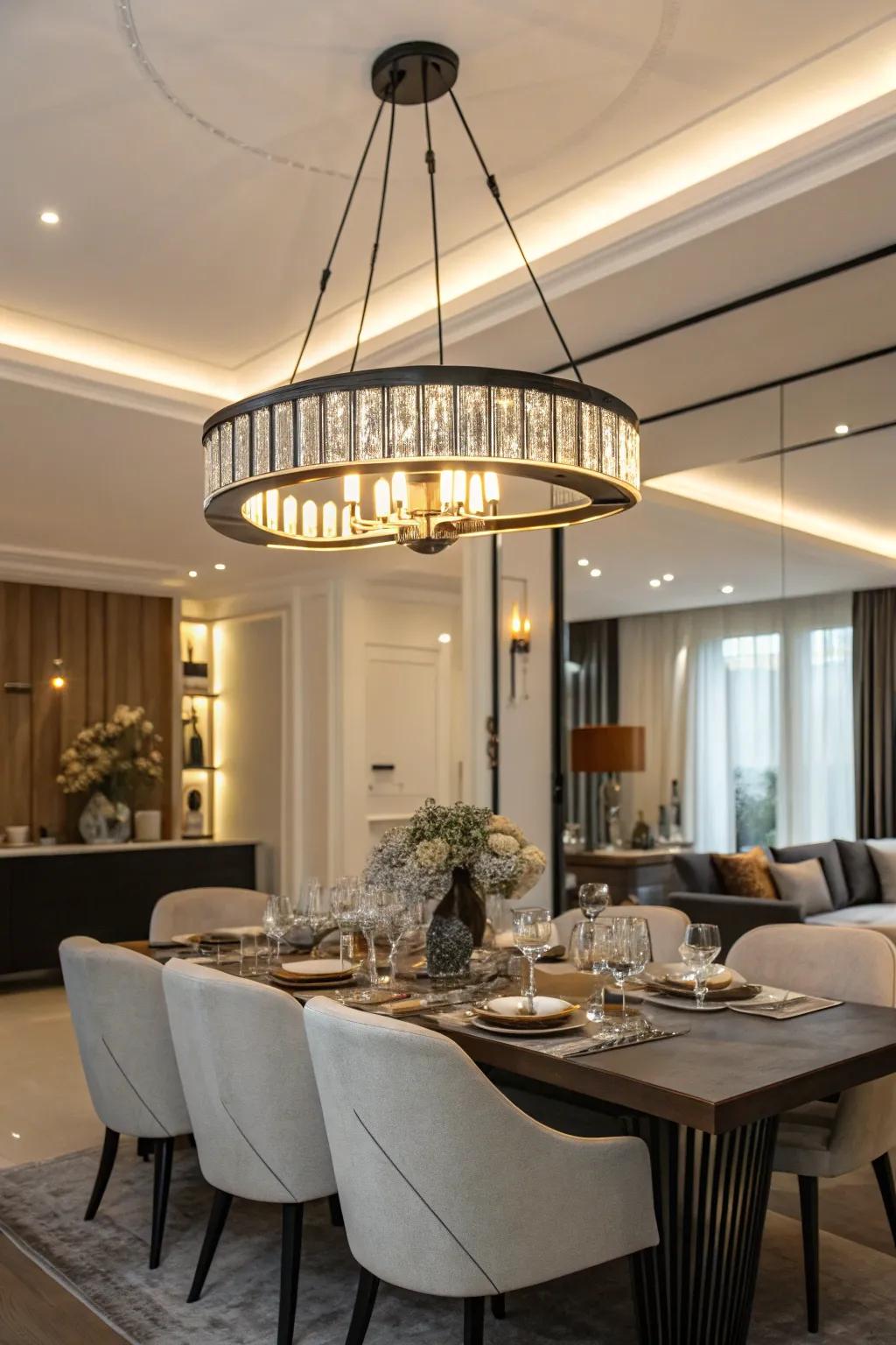 Modern luminaires transform any given allocated area.