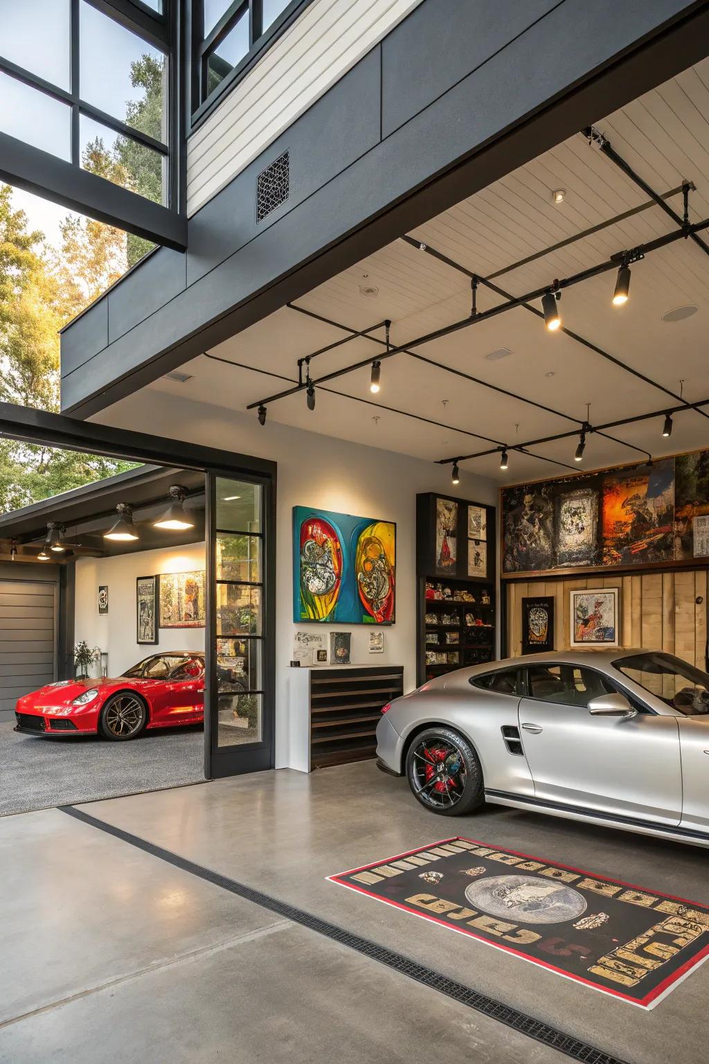 Add personal style to your garage with custom décor.