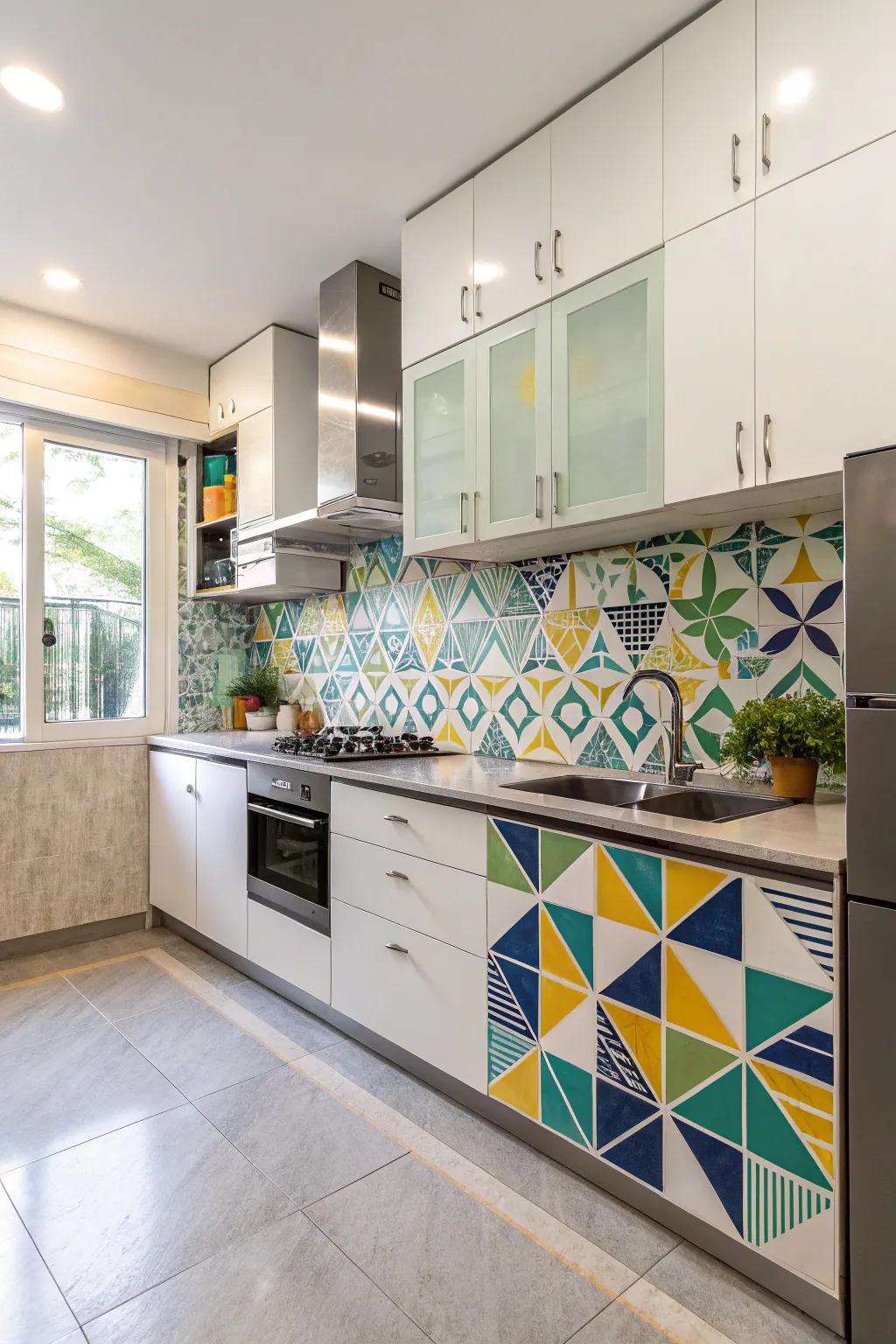 Add character to your kitchen with a stylish backsplash.