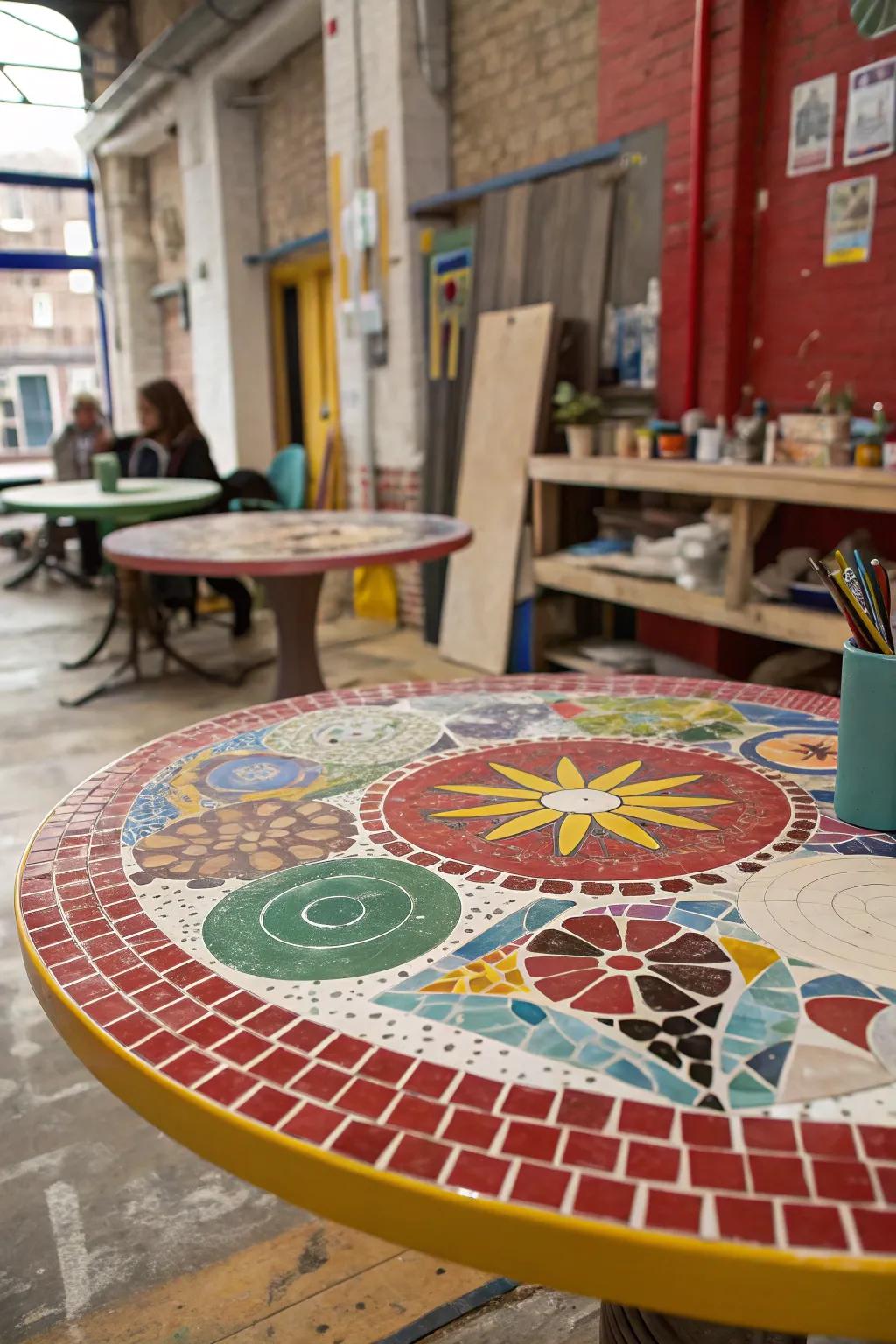A varied mosaic design infuses enjoyment and individualization into your aesthetic.