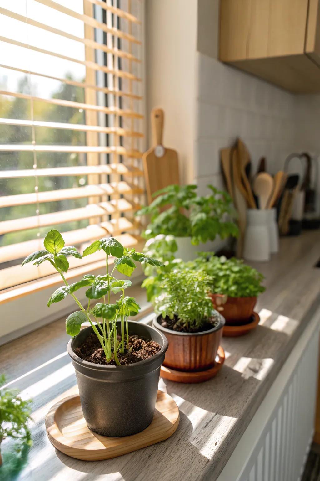 A starter herb garden for new culinary inspiration.