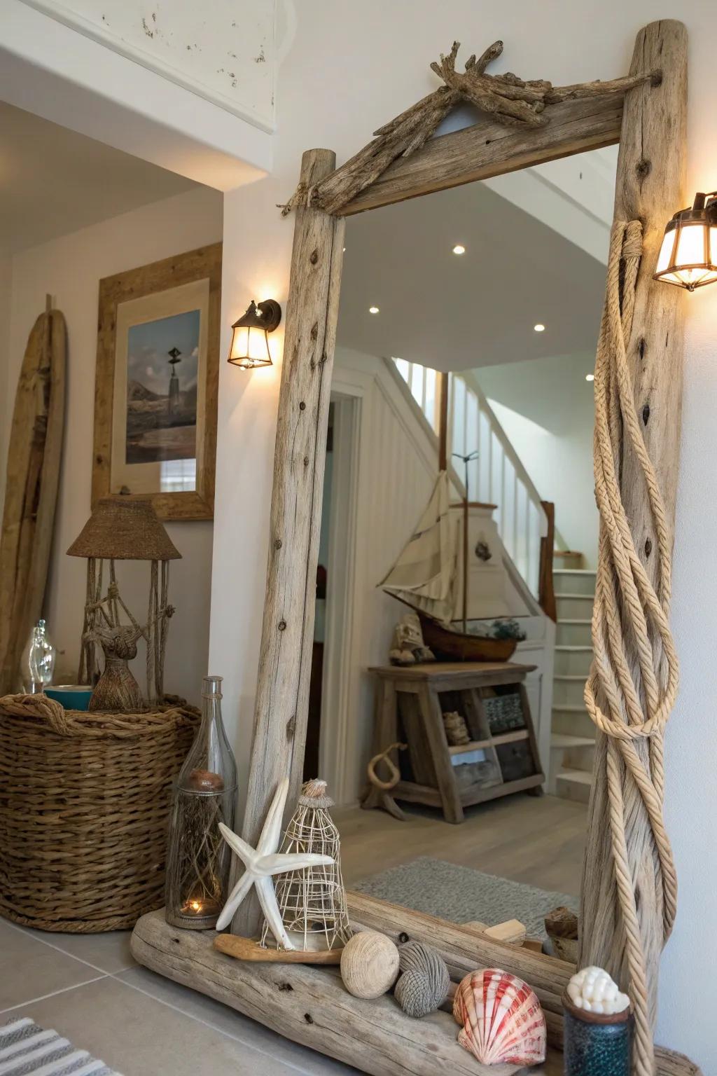 Driftwood designs add a touch of the coast to your home.