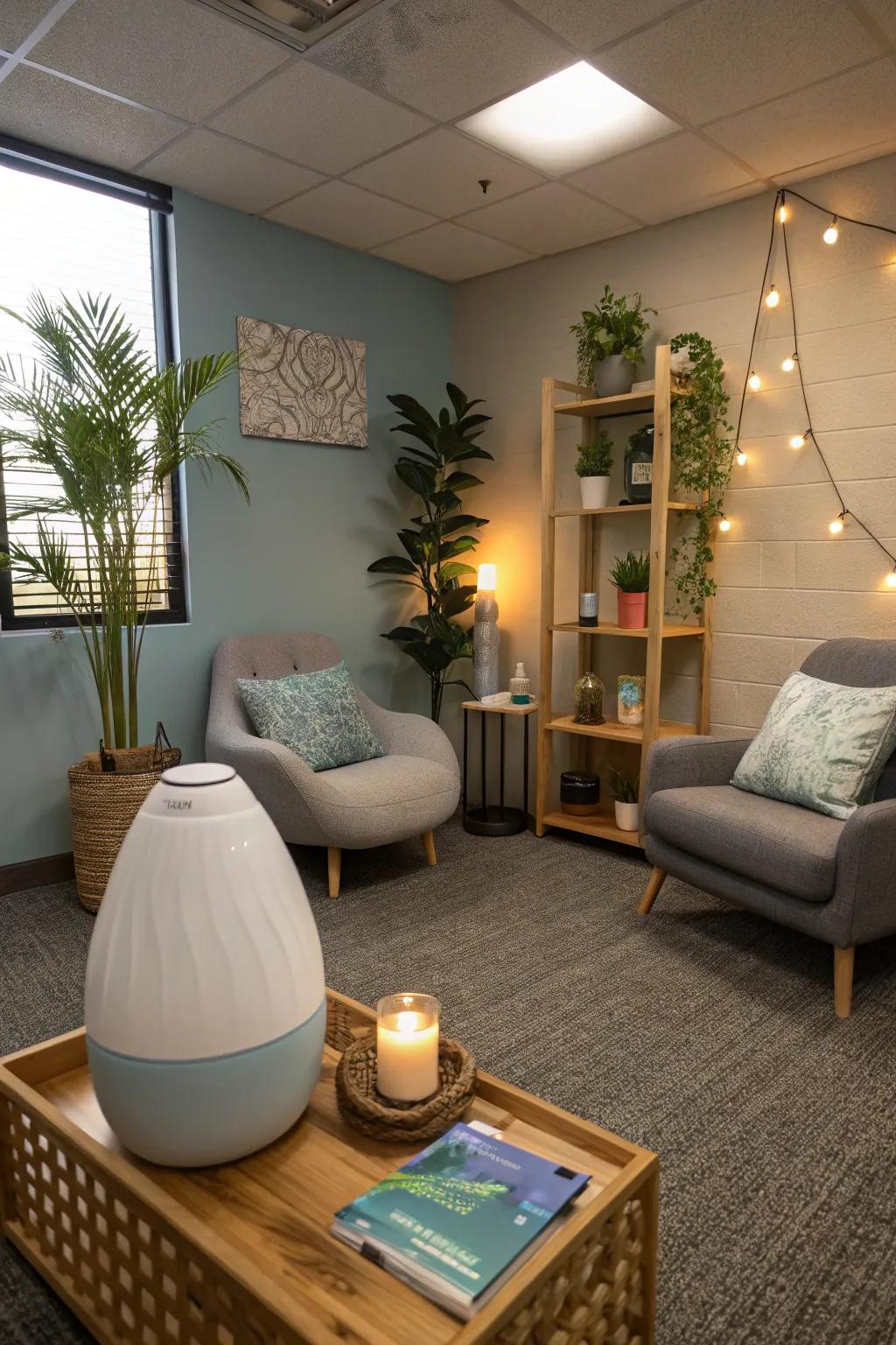Aromatherapy introduces an extra layer of relaxation.