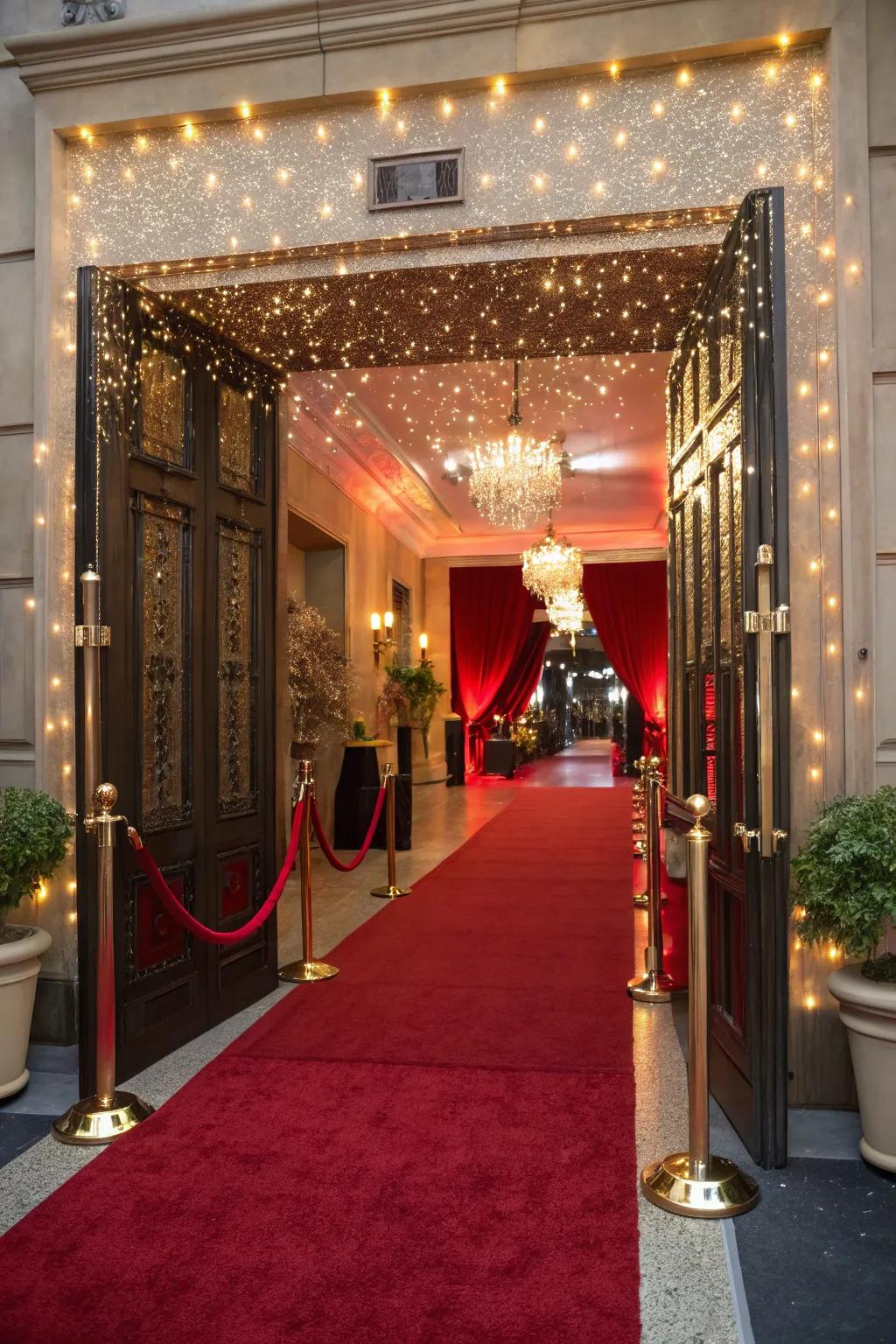 A Hollywood glamour theme creates a dazzling impression.