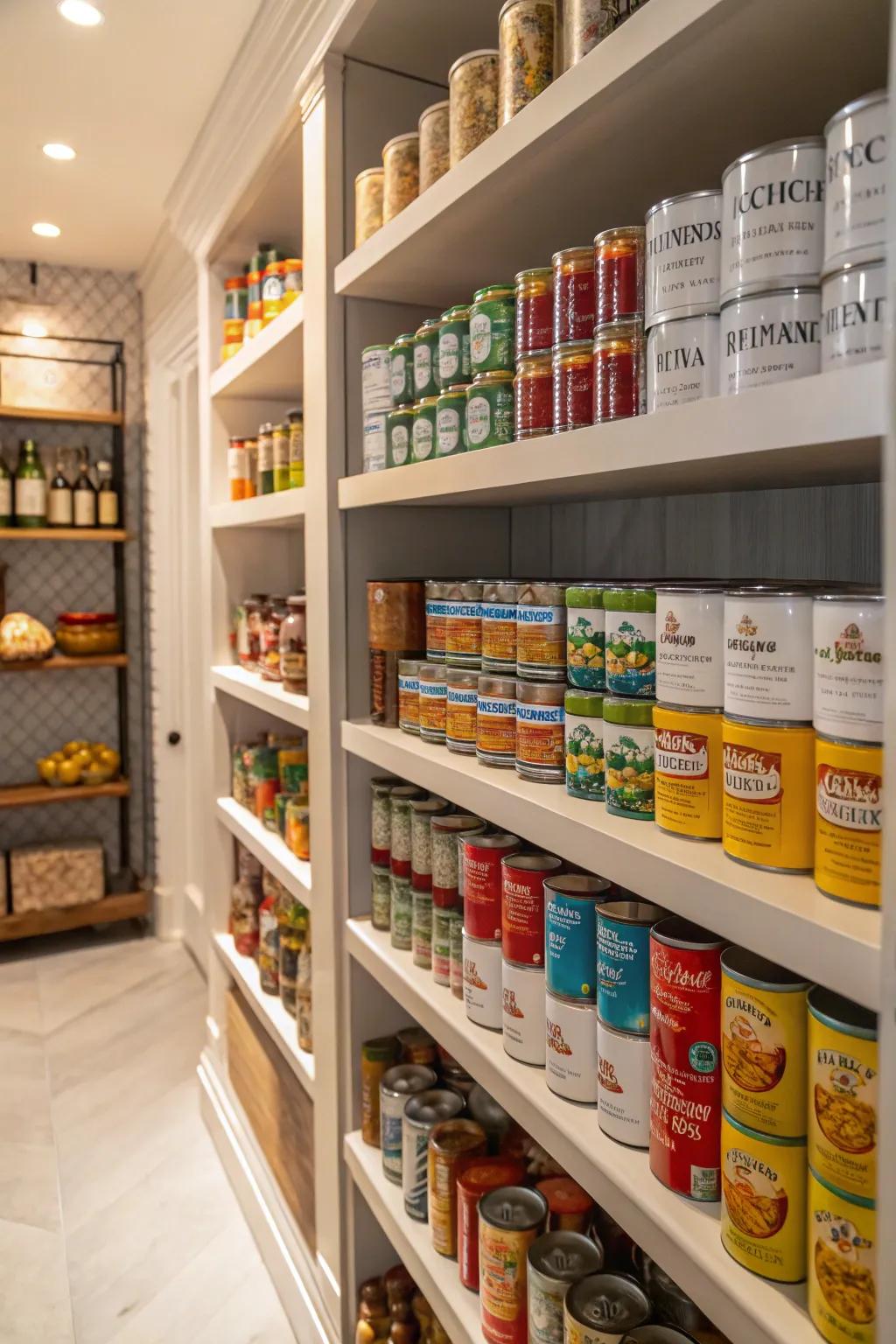 Craft pantry artistry through aesthetic designs.