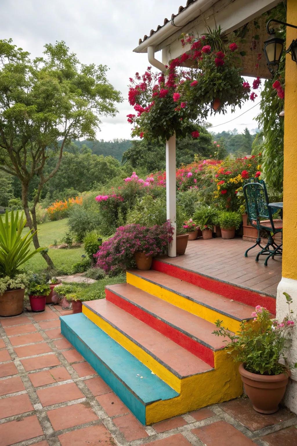 Bold colors make a striking statement.