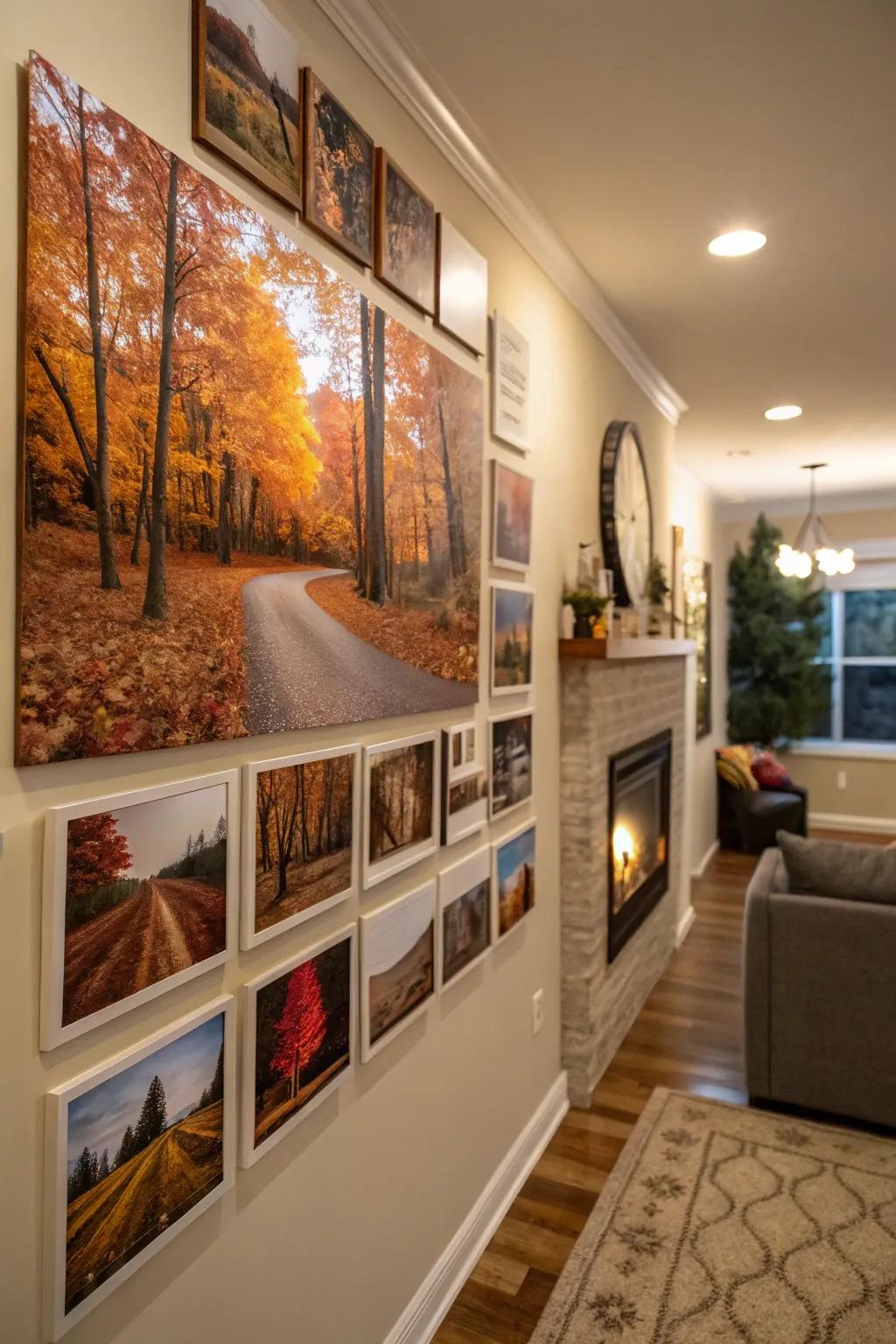 Commemorate the seasons with a rotating picture display.