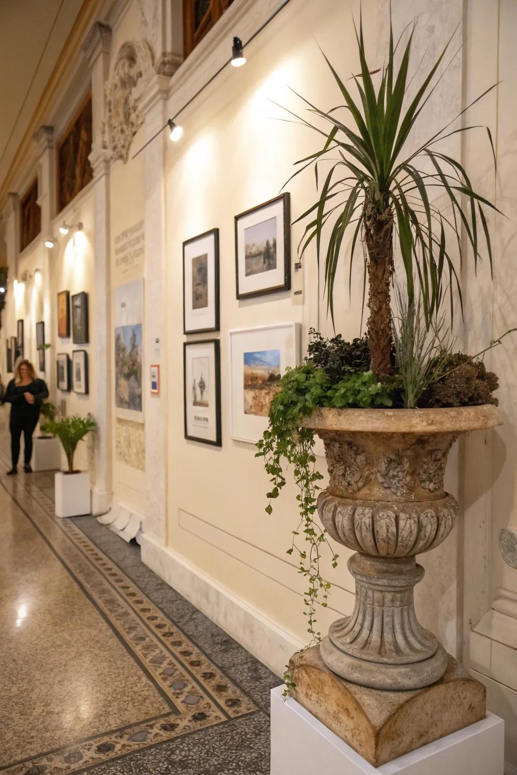 Turn plants into art with sculptural platforms.