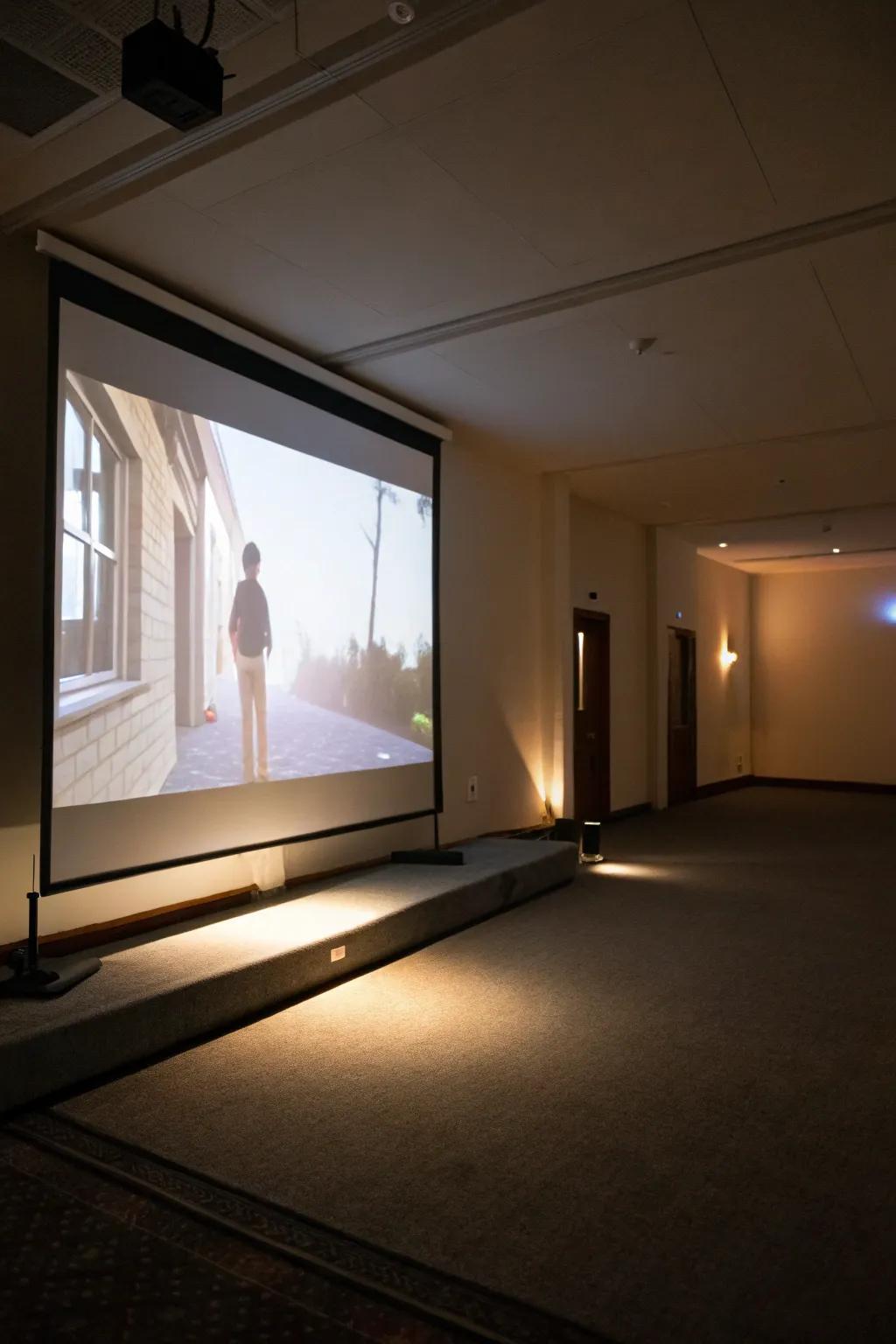 Backlighting adds comfort and drama to your viewing experience.