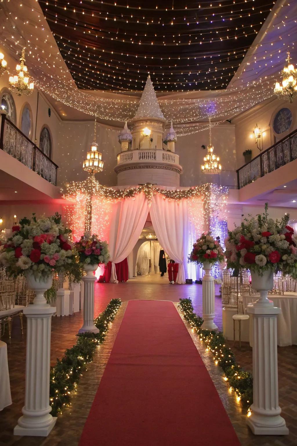 A fairy-tale vibe transports attendees to a magical realm.