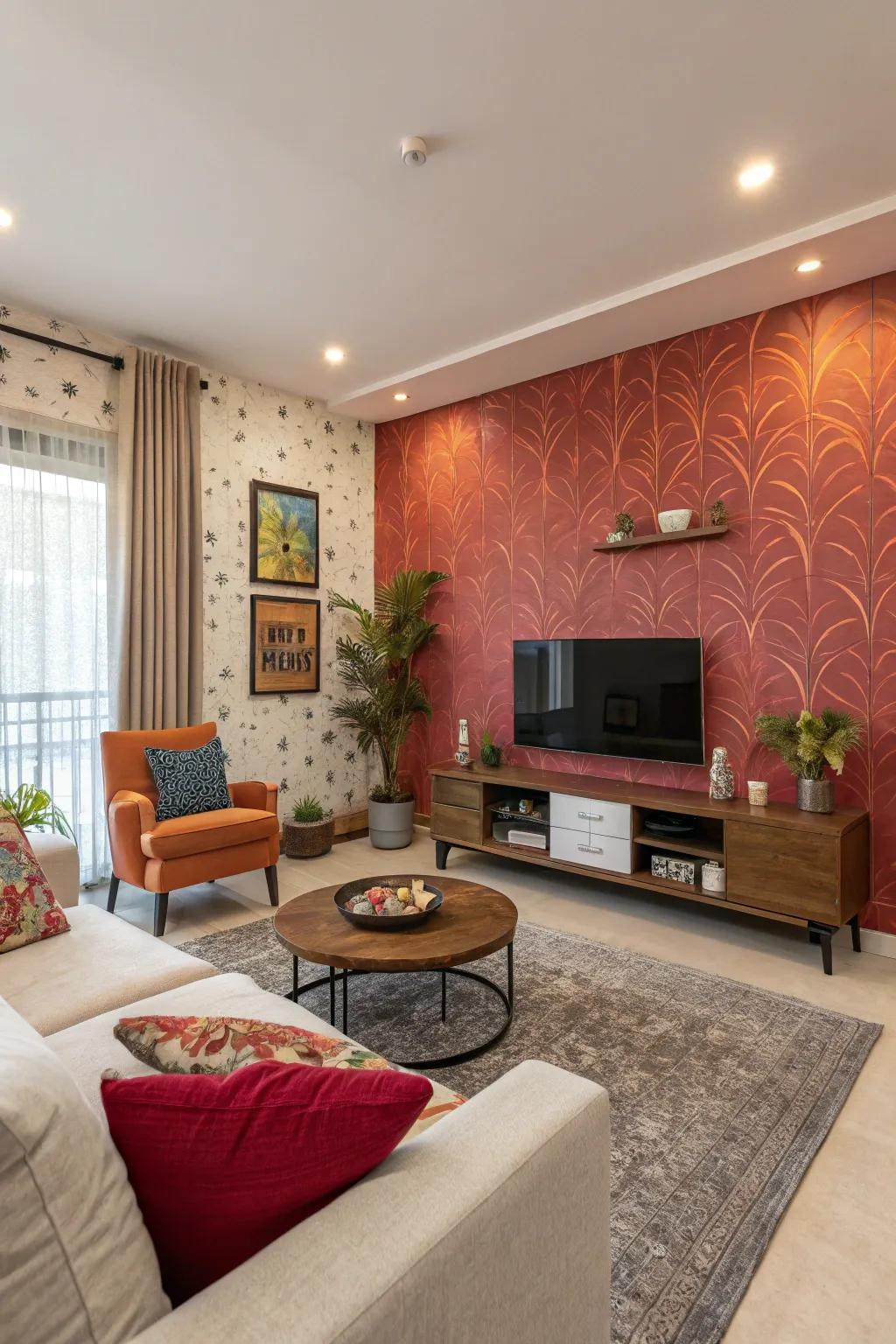 Highlight walls act as captivating visual centers.