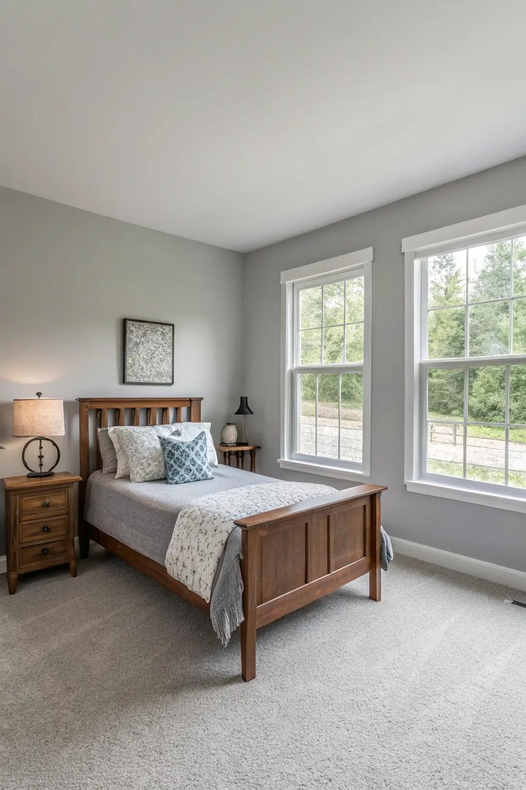 Minimalist decor creates a serene atmosphere in a