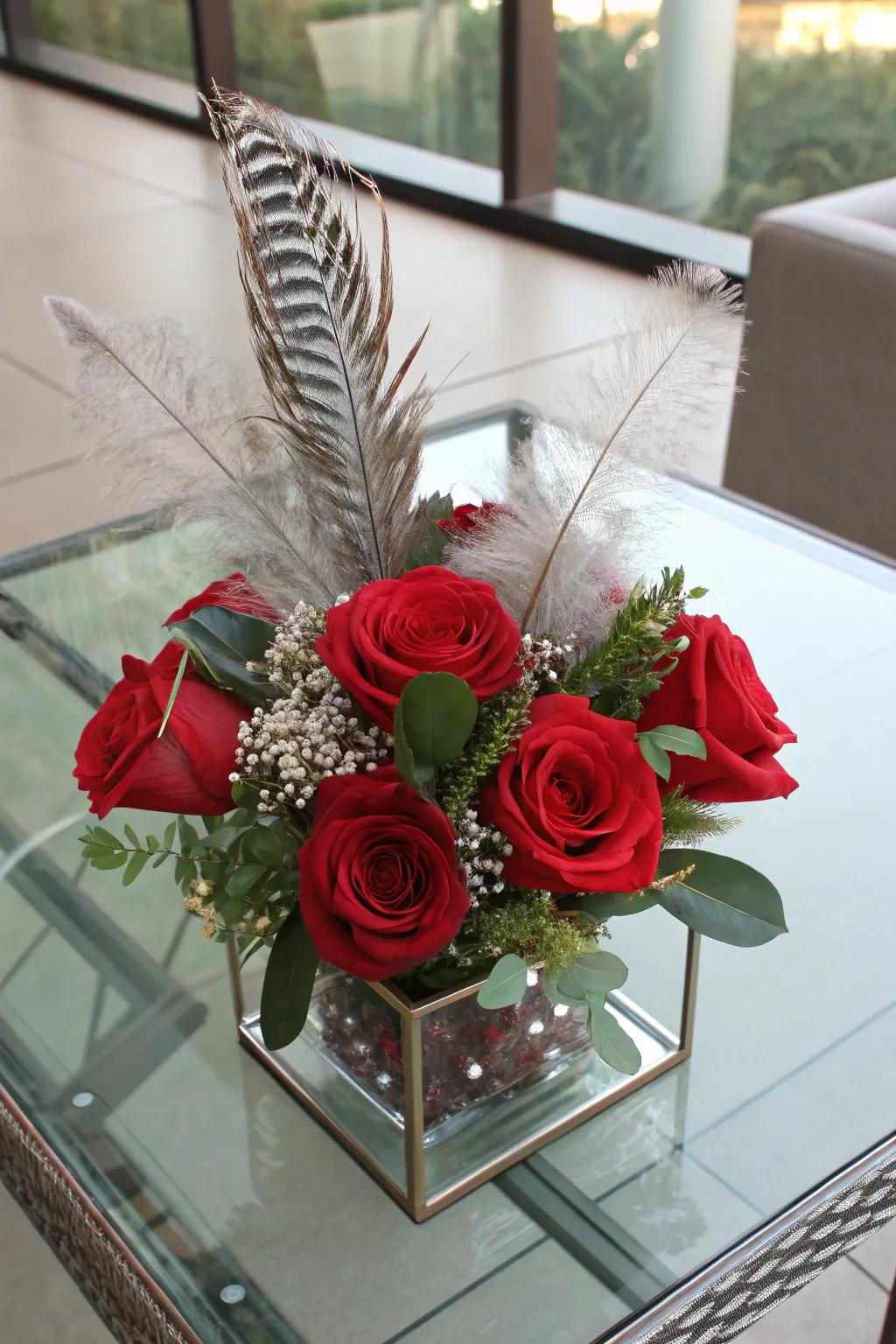 Distinctive Textures with Roses and Combined Mediums