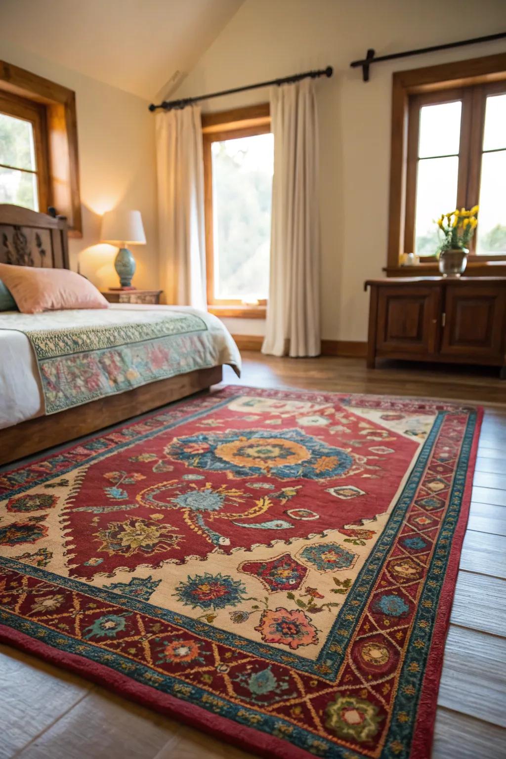Lighting has the power to greatly enhance the appearance of your rug.