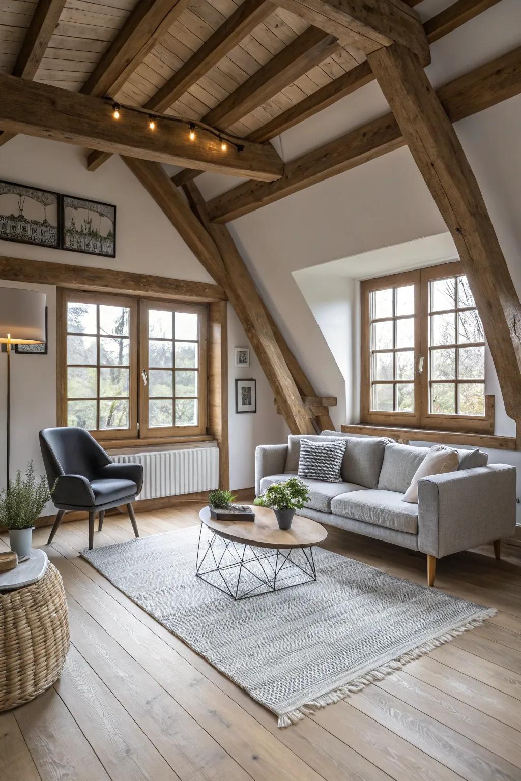 Traditional and modern elements combine in this Scandinavian room.