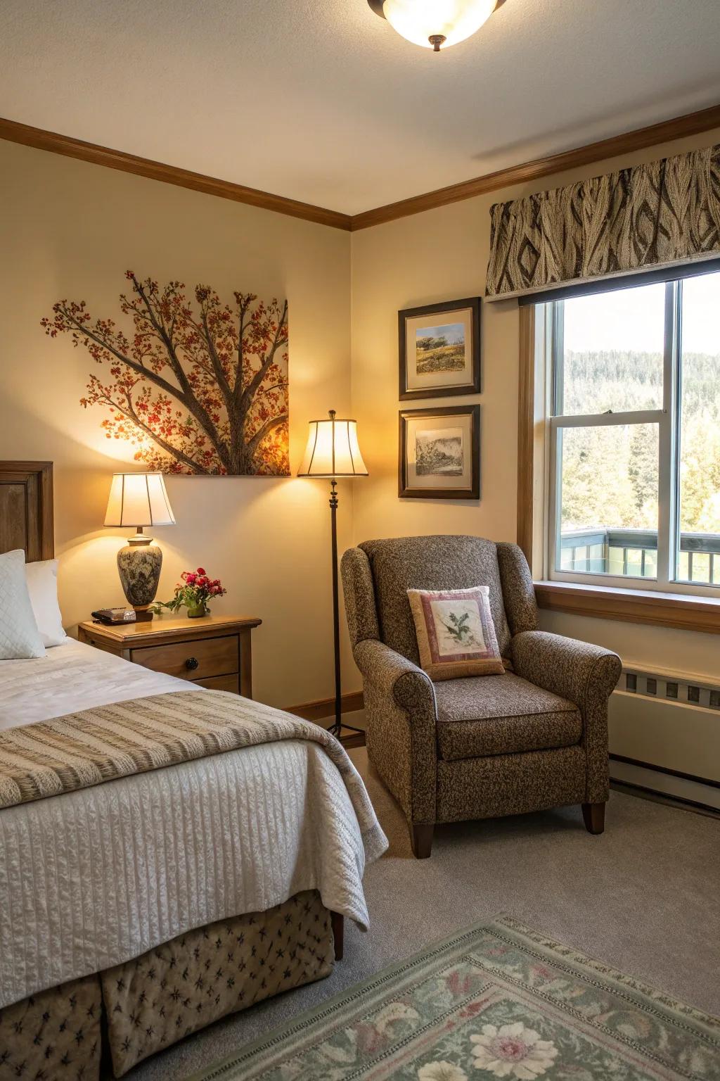 Relaxation in cozy alcoves.