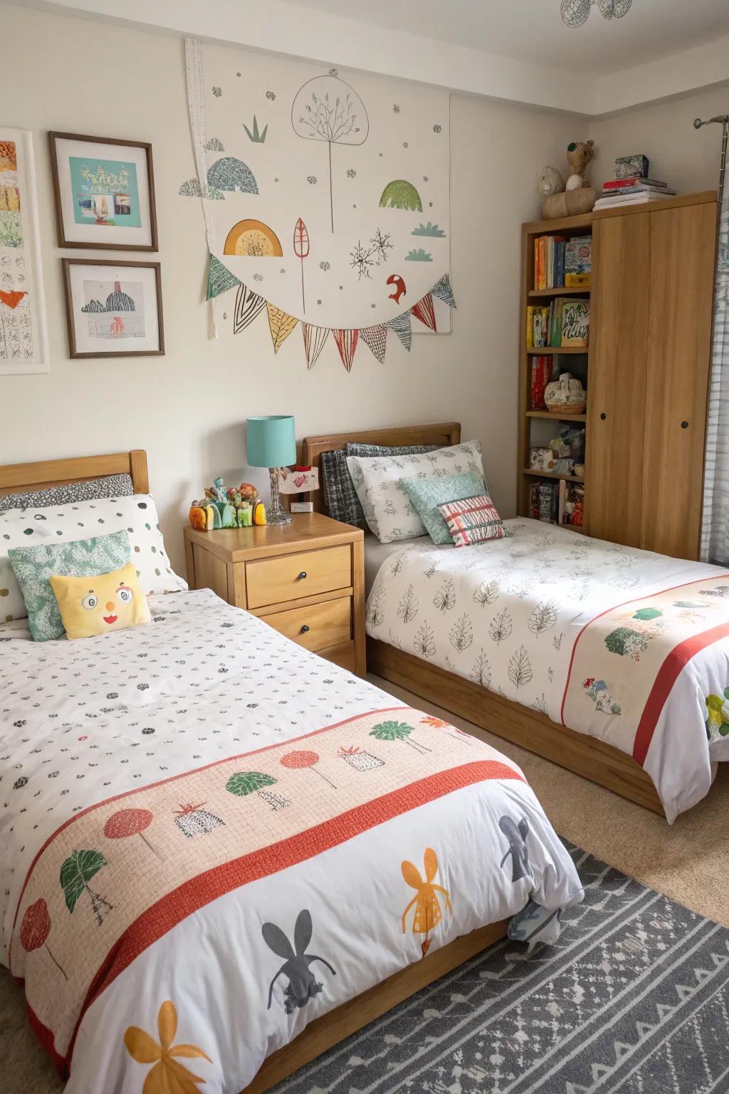 Personalized dressings bring a touch of individuality to each child's space.