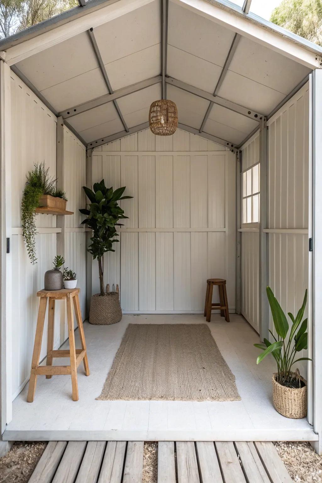 Simple design creates a spacious and serene atmosphere.