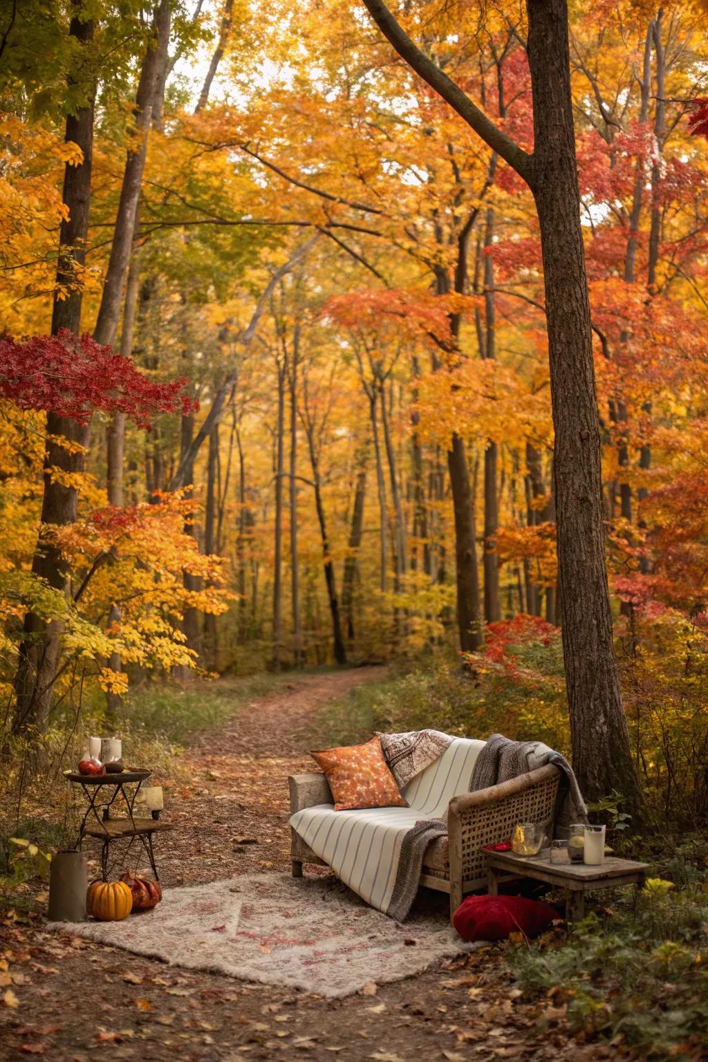 Natural backdrops conjure a captivating experience.