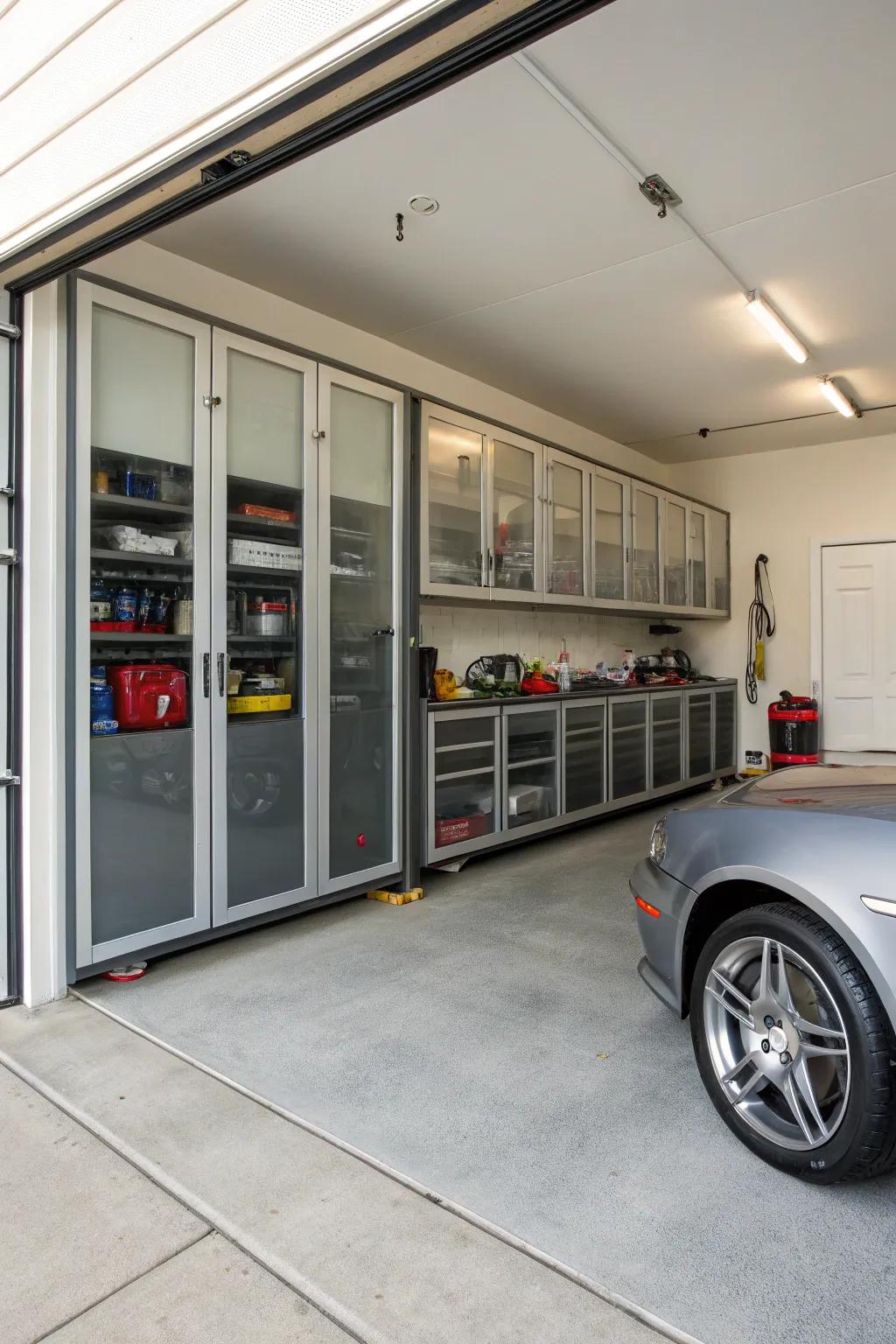 Hide clutter with a smart and compact closet system.