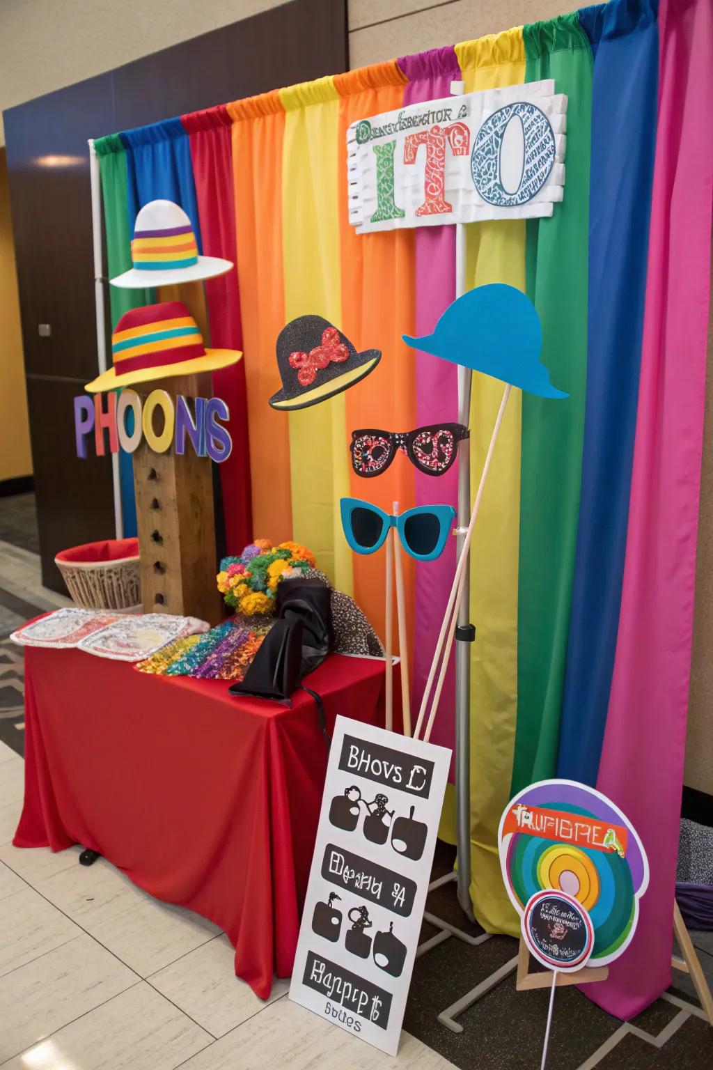 With a fun-filled photo booth, capture the memories.