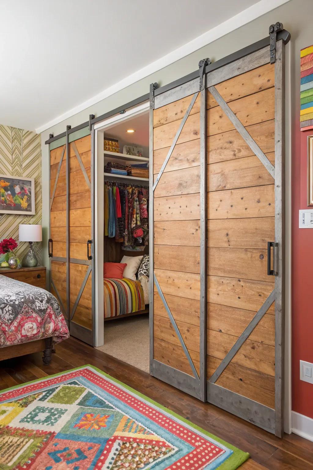 Varied mix of materials for a distinctive touch.