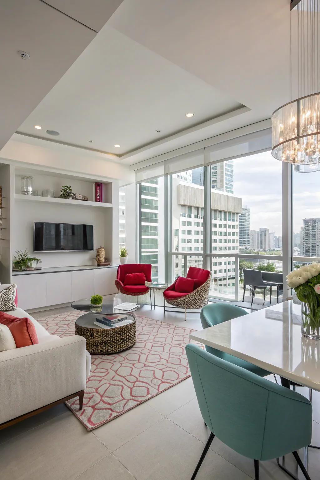 Contemporary themes ensure condos remain stylish.