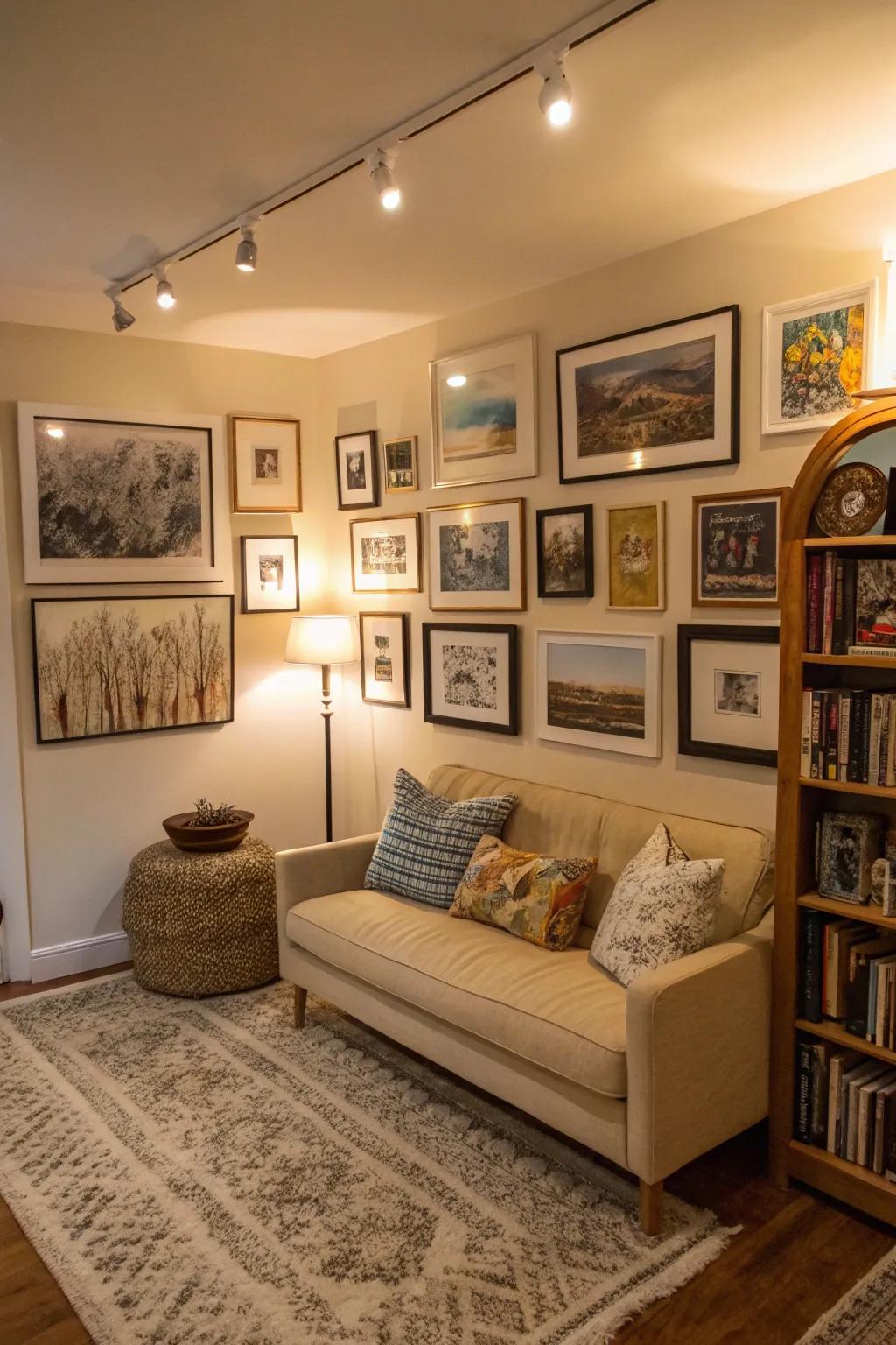 Wall art adds personality and character to a space.